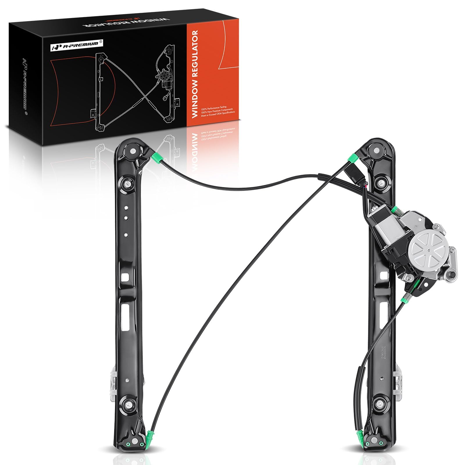 A-Premium Power Window Regulator With Motor Replacement For Bmw E46 325I 328I 330I 1999-2005 Sedan Wagon Front Left Driver Side