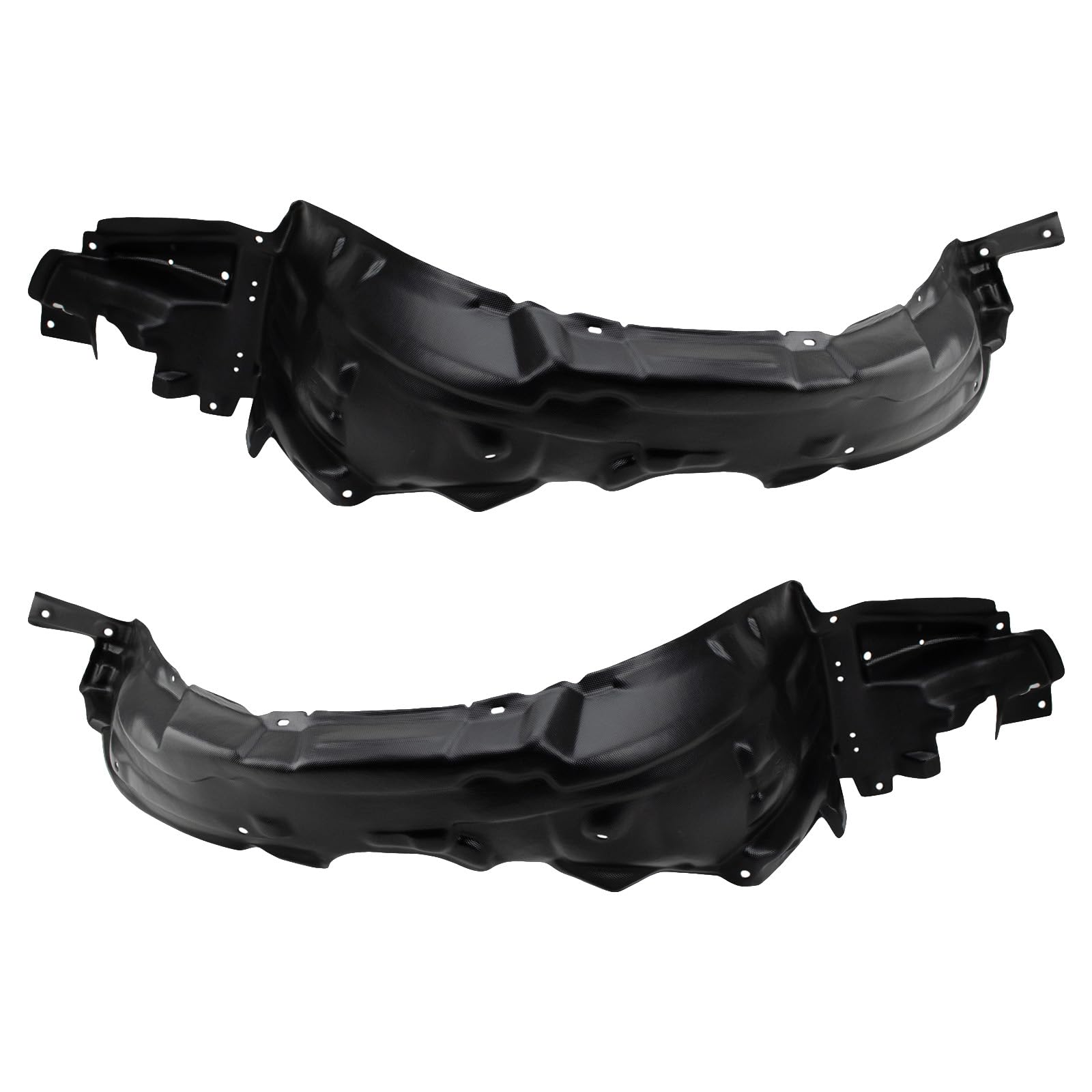 Trq Front Inner Fender Liner Set Compatible With 2004-2009 Toyota Prius To1250116 To1251116