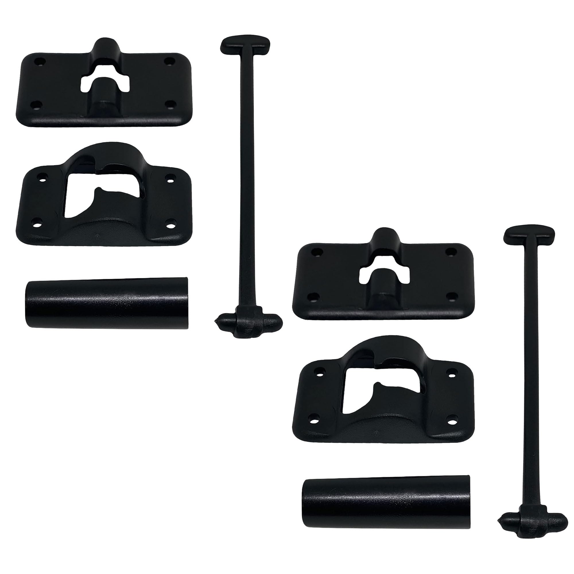 NU-SET | RV010 RV Door Holder | 2 Pieces | RV Accessories & Door Hardware (Black)