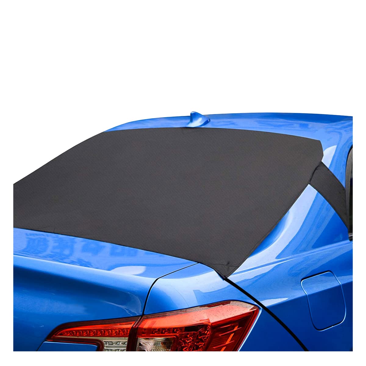 Blilo Car Rear Windshield Snow Ice Cover, Sun Shade And Frost Cover For Rear Windscreen, Windproof Oxford Back Window Protection, Car Winter Exterior Accessories Universal For Suv, Truck, Sedan,Van