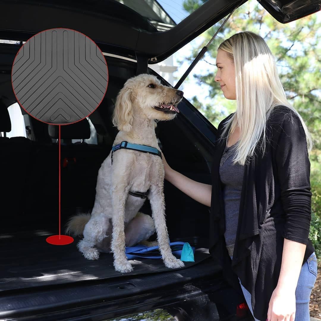 Hyundai Santa Fe 2021-2023 Cargo Liner 3D Custom Fit Heavy Duty All Weather Rubber Car Trunk Liners Waterproof Odorless Non-Slip