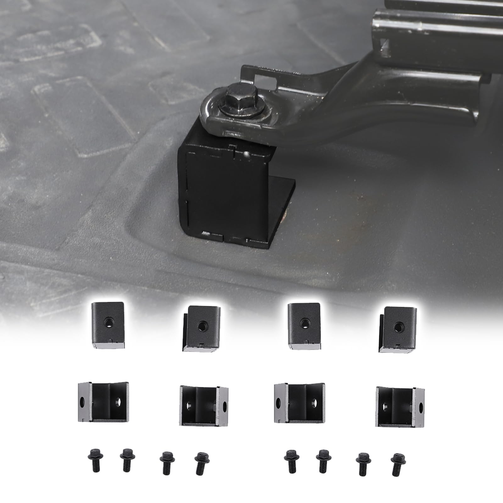 Llkuang Car Metal Front Seat Spacer Lift Kit,Compatible With 2007-2021 Toyota Fj Cruiser Seat Foot Raising/Heighten Bracket (8Pcs)