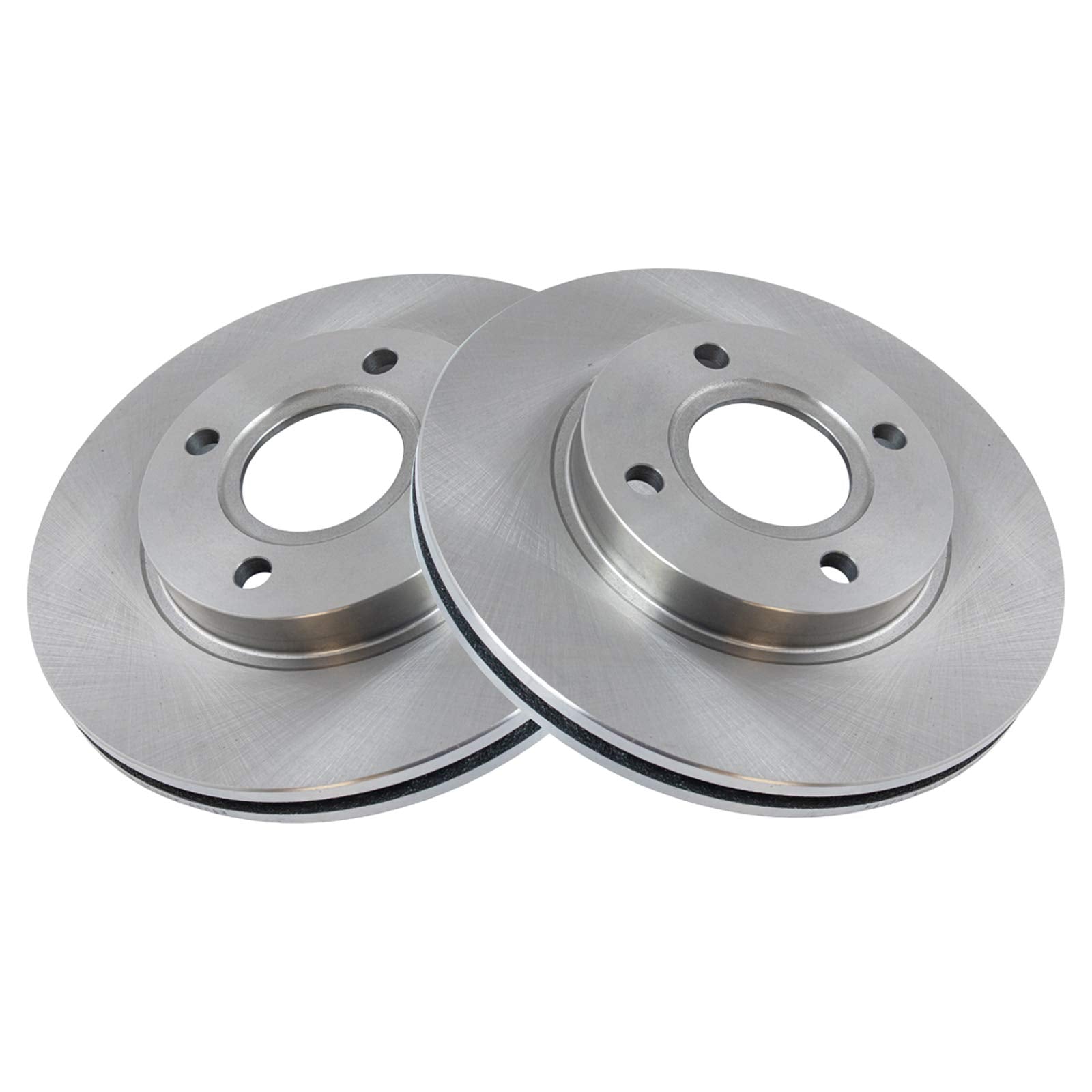 Trq Front Brake Pad & Rotor Kit Brake Pads Brake Rotor Ceramic Compatible With 2000-2004 Ford Focus