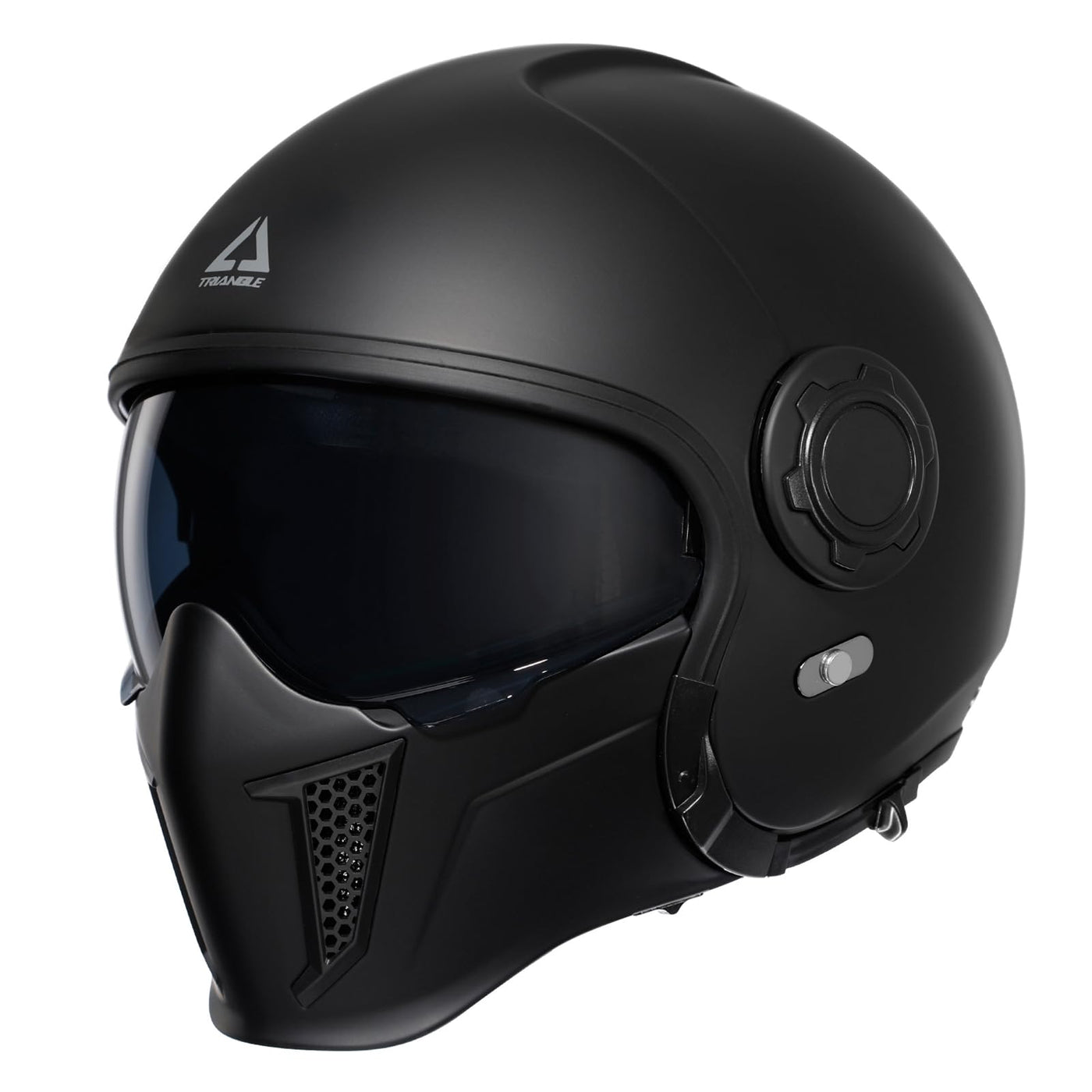 Triangle Motorcycle Helmets Full Face Open Face Helmet 3/4 For Men Dual Visor With Internal Tinted Sunshield Dot Approved, Black, Xx-large Triangle Motorcycle Helmets Full Face Open Face Helmet 3/4 For Men Dual Visor With Internal Tinted Sunshield Dot Approved, Black, Xx-large