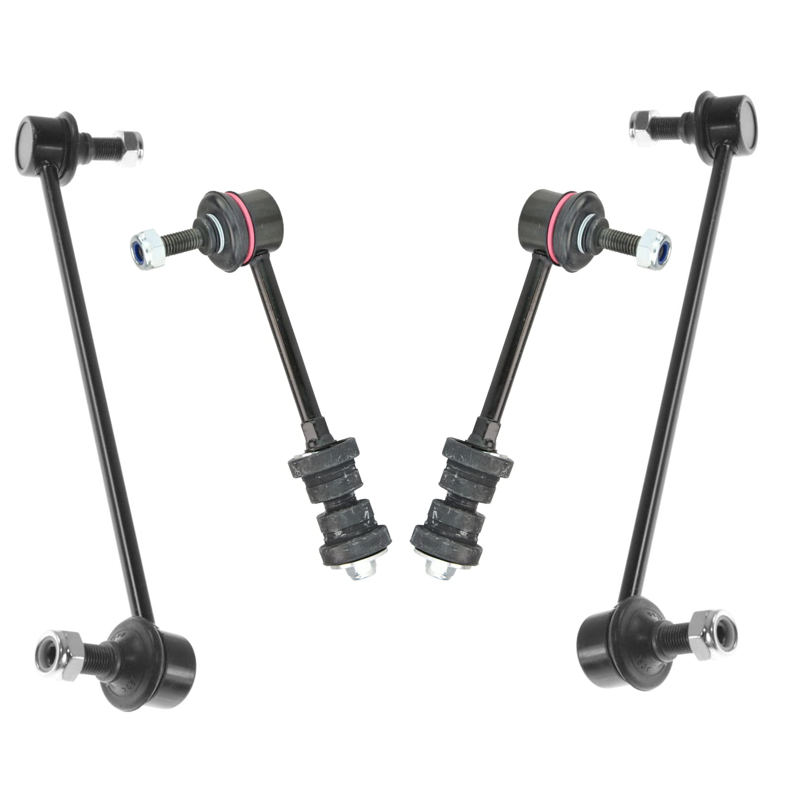 Trq Front & Rear Sway Bar Stabilizer Link Set Compatible With 2012-2015 Chevrolet Captiva Sport 2008-2010 Saturn Vue 2007-2009 S