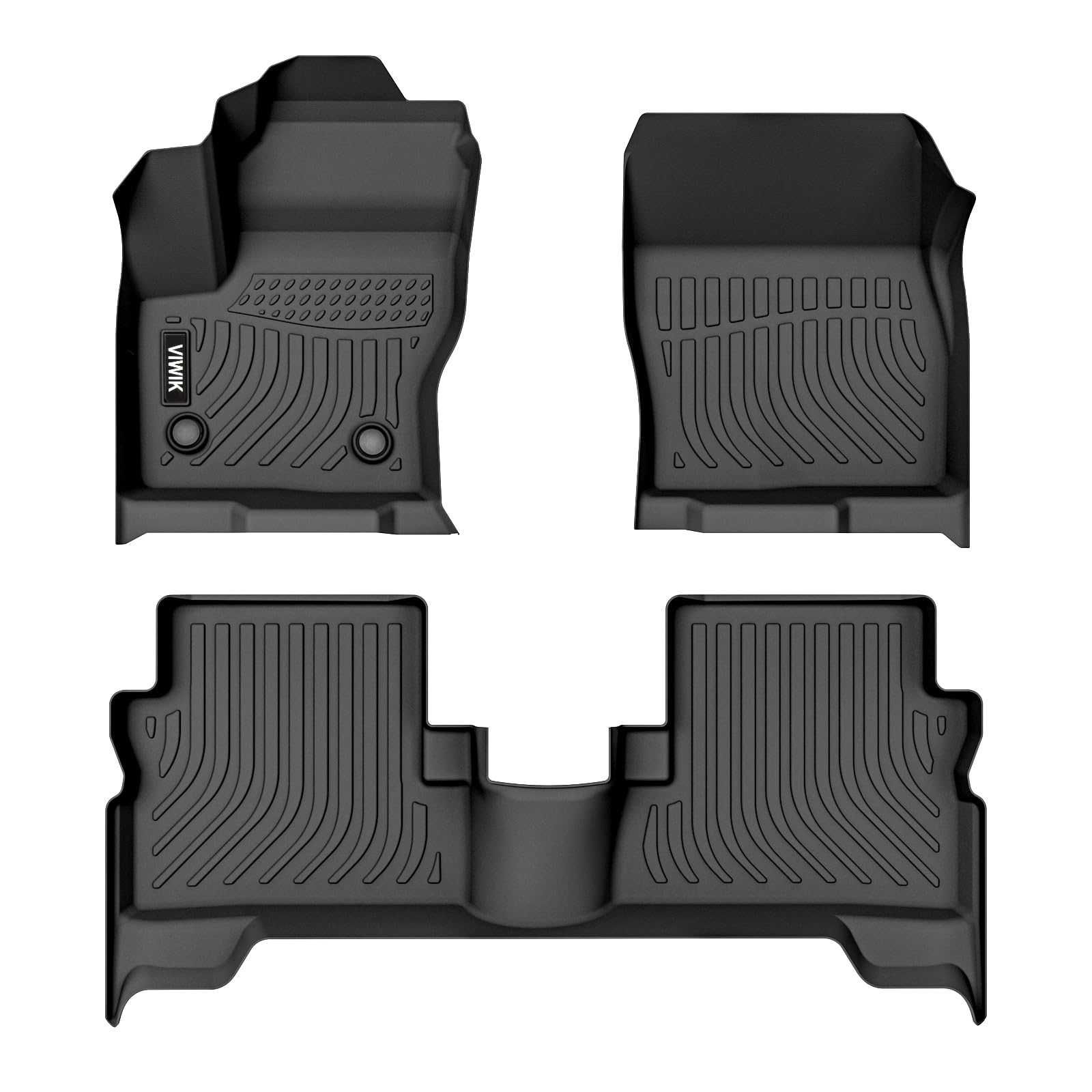 Viwik Floor Mats For Ford Escape 2019-2013, Anti Slip 3D Floor Liners, Tpe Waterproof Car Mats, Custom Fit All Weather Protectio