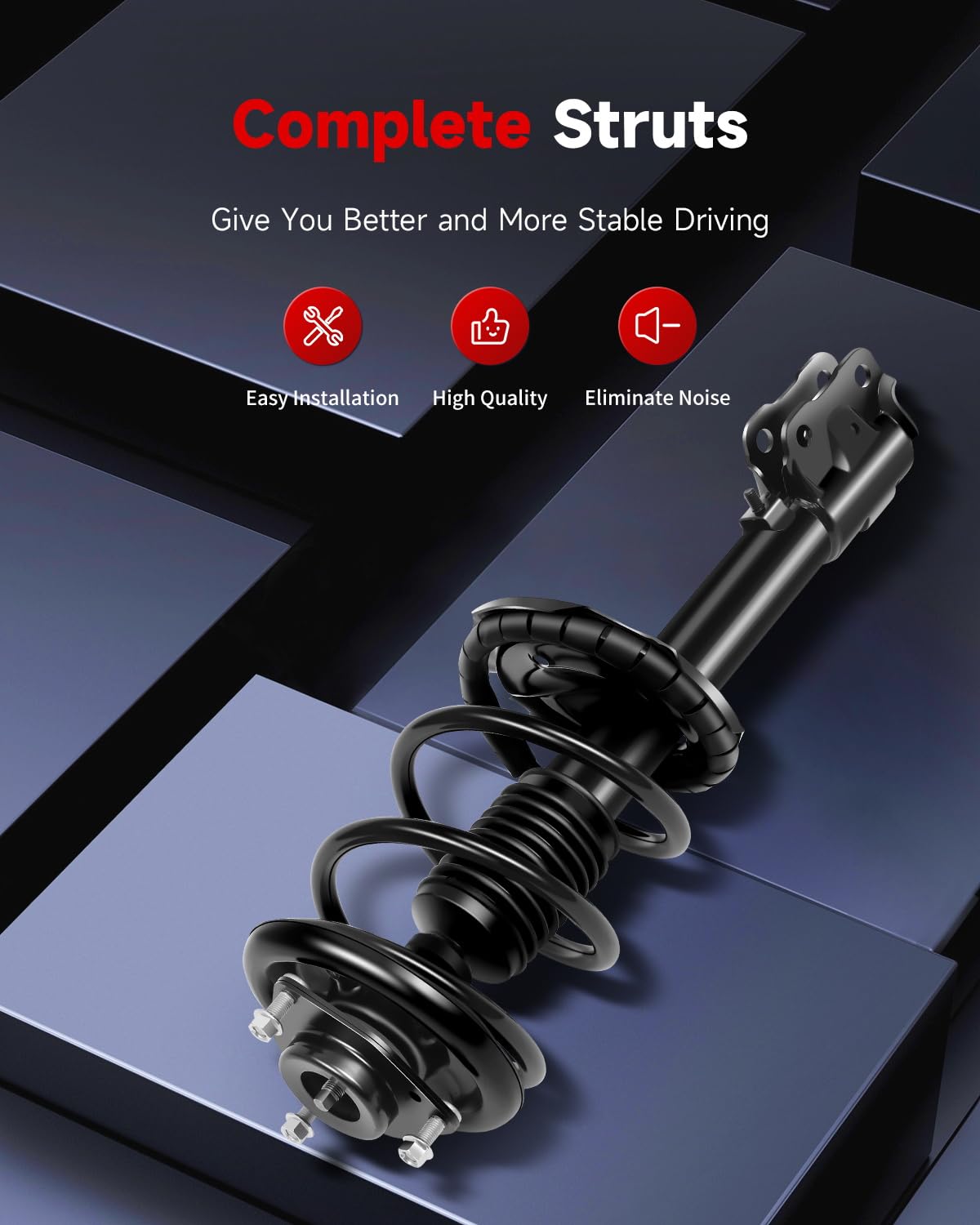 cciyu Complete Struts Shock Absorbers Fits for 2007 2008 2009 for Mitsubishi Outlander 272438 272437 Quick Struts Assembly Front