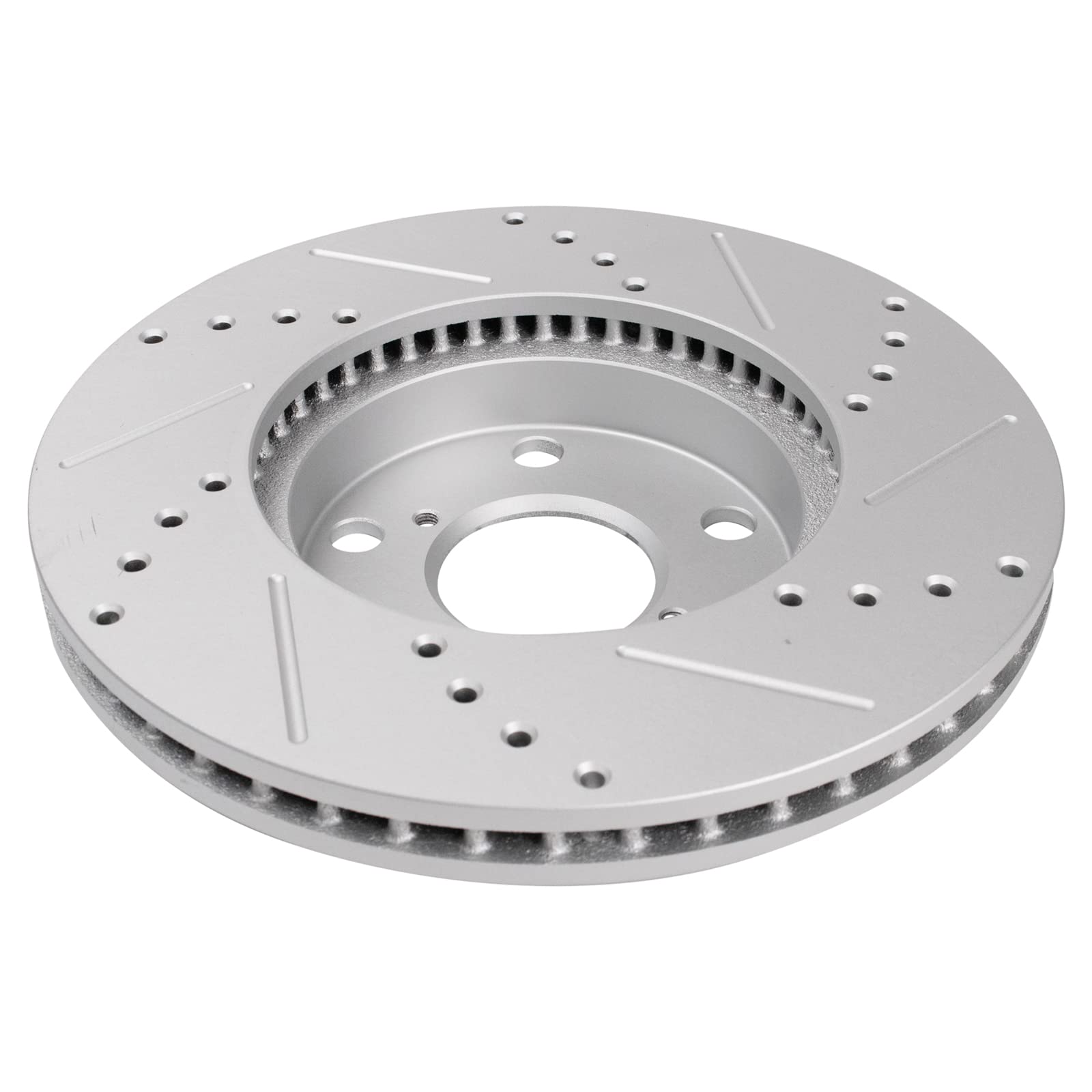 Trq Front Performance Brake Rotors Set Premium G-Coated Compatible With 2001-2005 Toyota Rav4