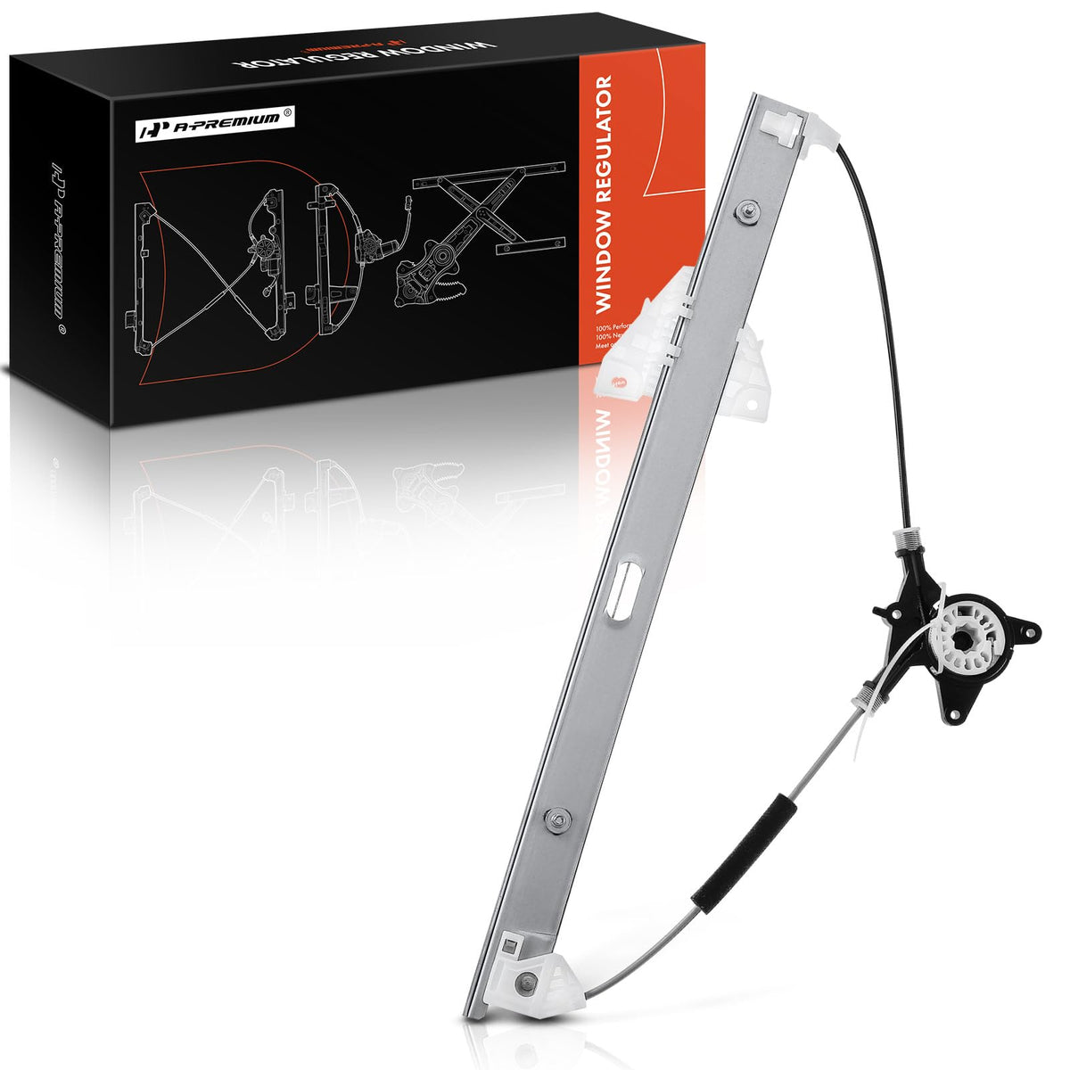 A-Premium Power Window Regulator Without Motor Compatible with Mazda CX-7 2007-2012 Front Right Passenger Side