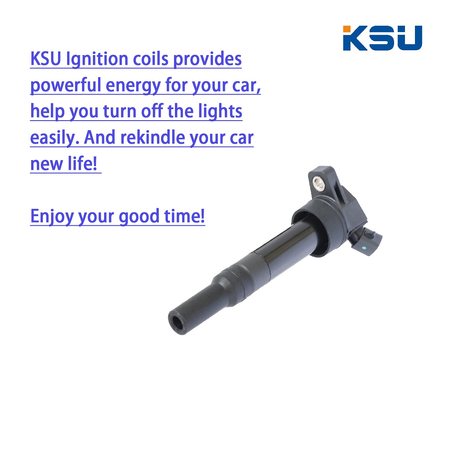 KSU Ignition Coil Pack for Kia Soul Forte Hyundai Tucson Elantra 2011-2016 (1.8L/2.0L) - Replacement UF651 4 Pack