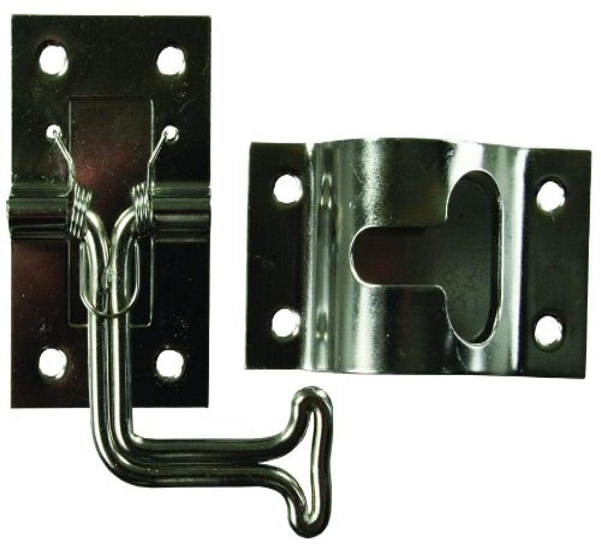 JR Products 11785 90 Degree Stainless Steel TStyle Door Holder , Black