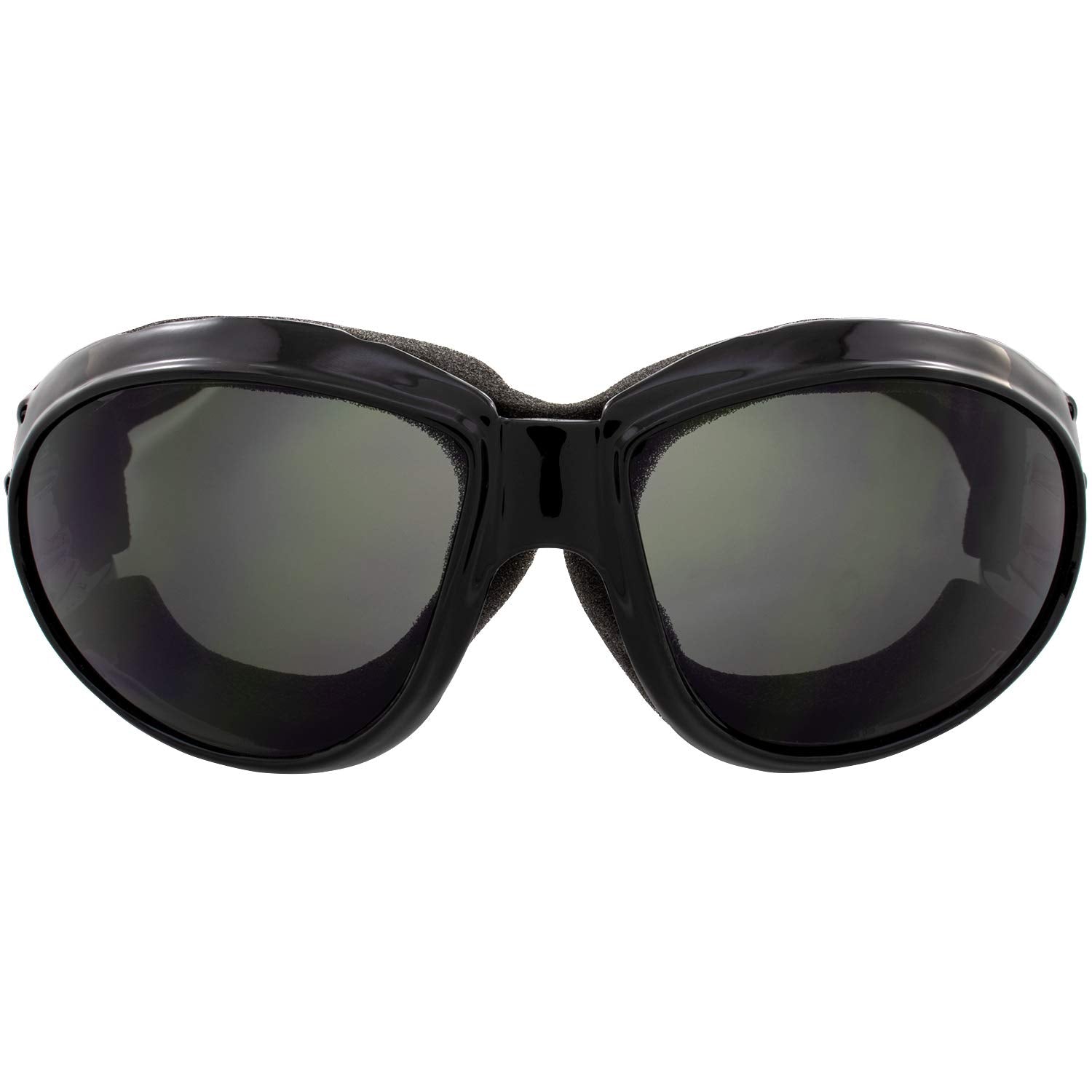 Global Vision Eliminator Padded Motorcycle Riding Goggles For Men And Women (Black Frame/Smoke Lens)
