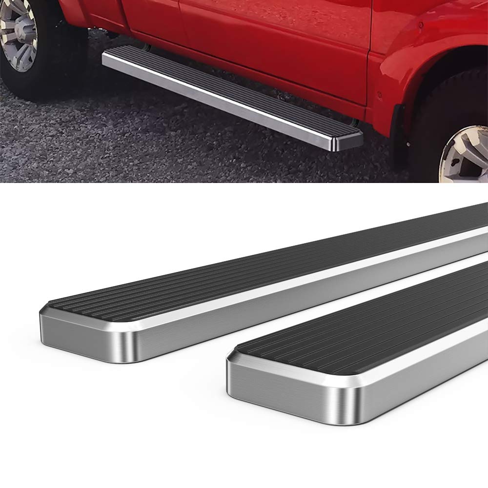 Hd Ridez Steel Running Board 5' Polished Compatible With Ford Ranger Mazda B-Series 1999-2011 Super Cab 4-Door (Nerf Bar Side Steps Side Bars)