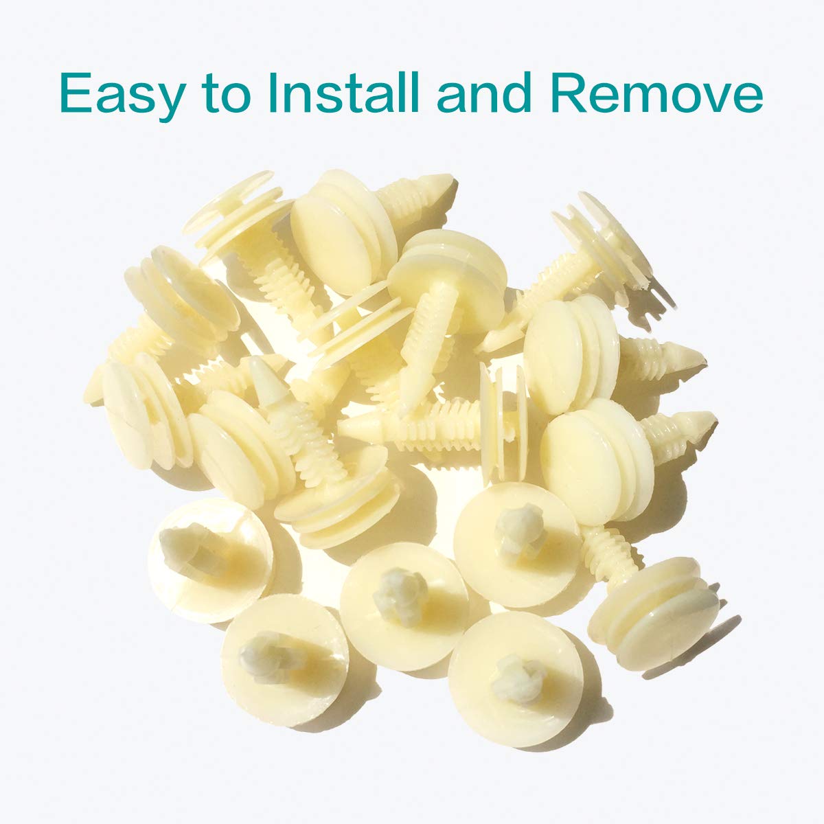 Lantee 100 Pcs Front Door Trim Panel Retainer Car Clips Replaces For Gm 10153057