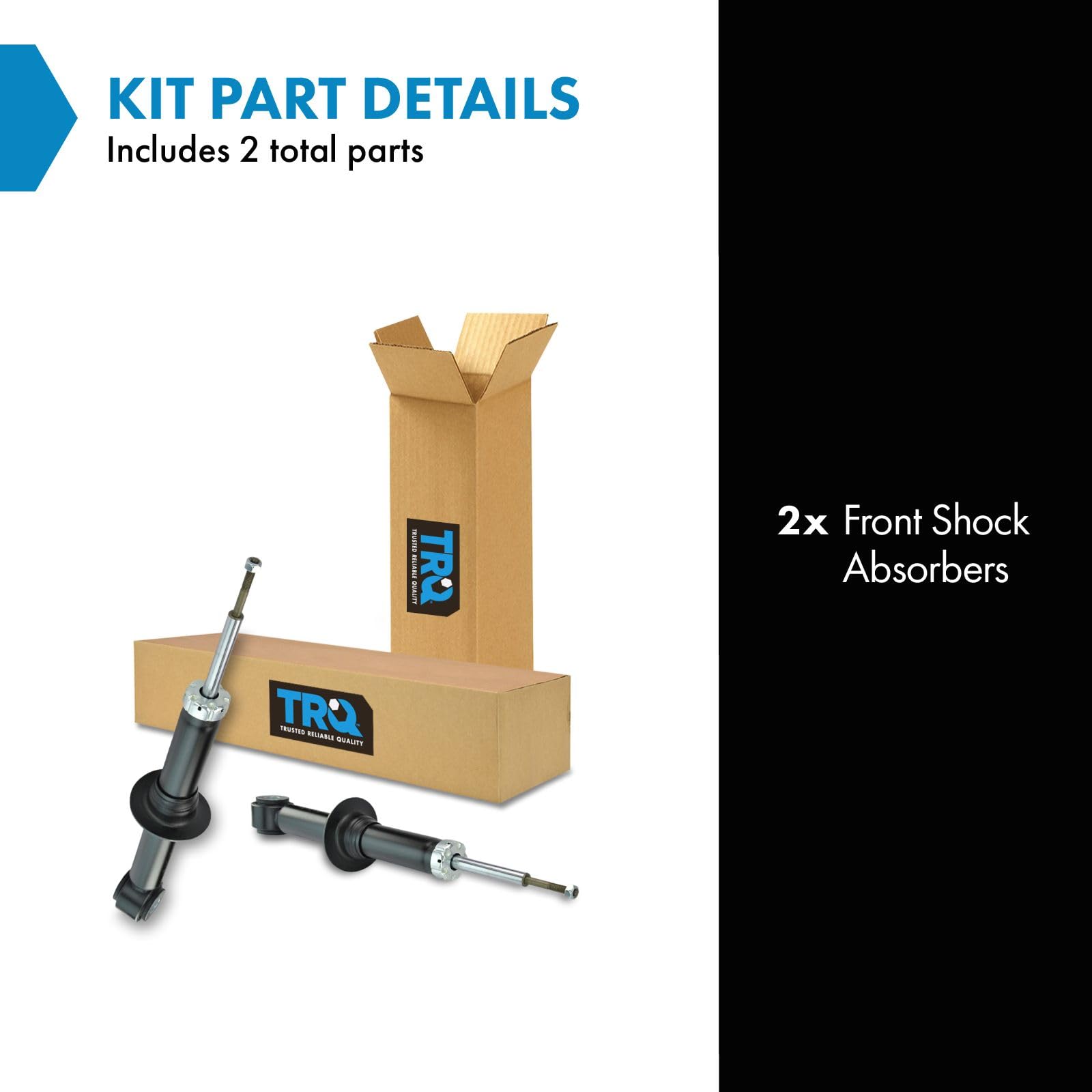 Trq Front Shock Absorber Set Compatible With 2003-2006 Ford Expedition