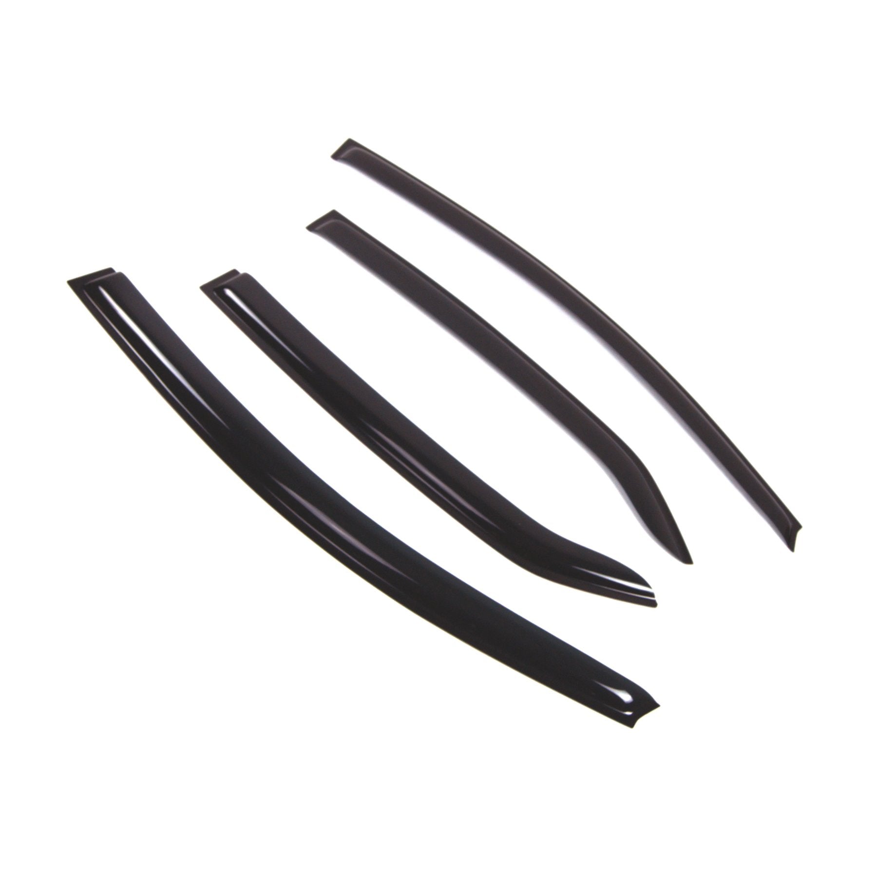 Tuningpros Outside Mount Window Vent Visors Rain Guards Compatible With Toyota Yaris Sedan 2007-2012 | Side Window Wind Deflecto