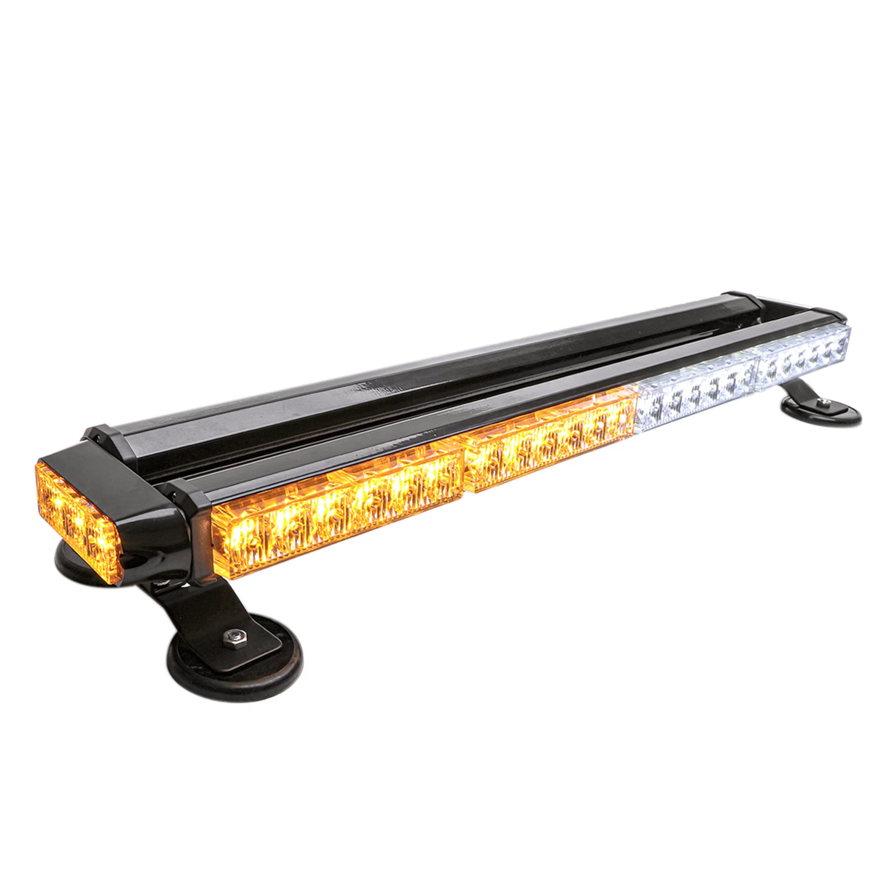 Cumart 26.5'' Amber White 54 Led Automotive Rooftop Beacon Emergency Warning Flashing Snow Plow Light Bar Strobe Light Traffic A