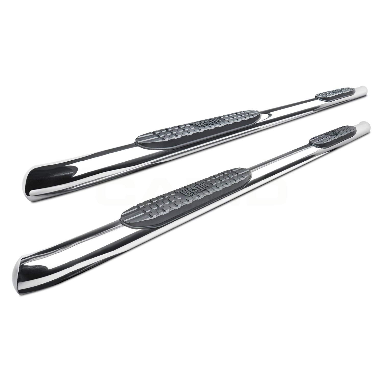 Westin 21-24110 Pro Traxx 4 Oval Nerf Bars Fits 2019-2024 Silverado Sierra 1500 2020-2024 Silverado Sierra 2500 3500 Standard Cab Polished Pair