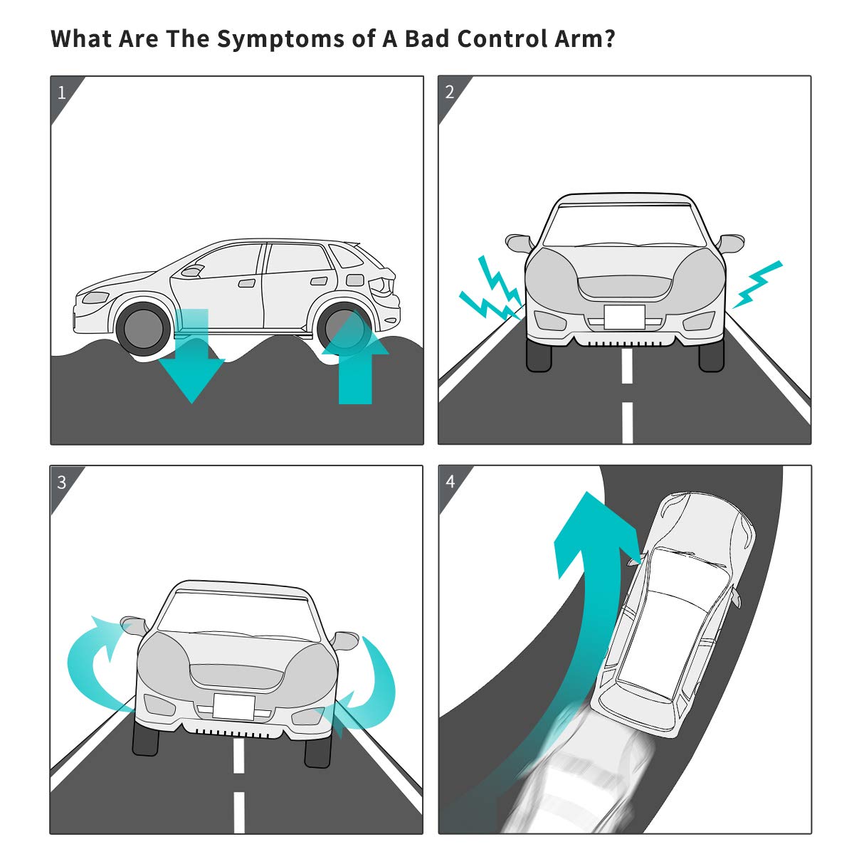 Yitamotor Front Upper Control Arm Kit Compatible With Chevy Ssr/Trailblazer 2002-2009, Buick Rainier 2004-2007, Gmc Envoy 2002-2