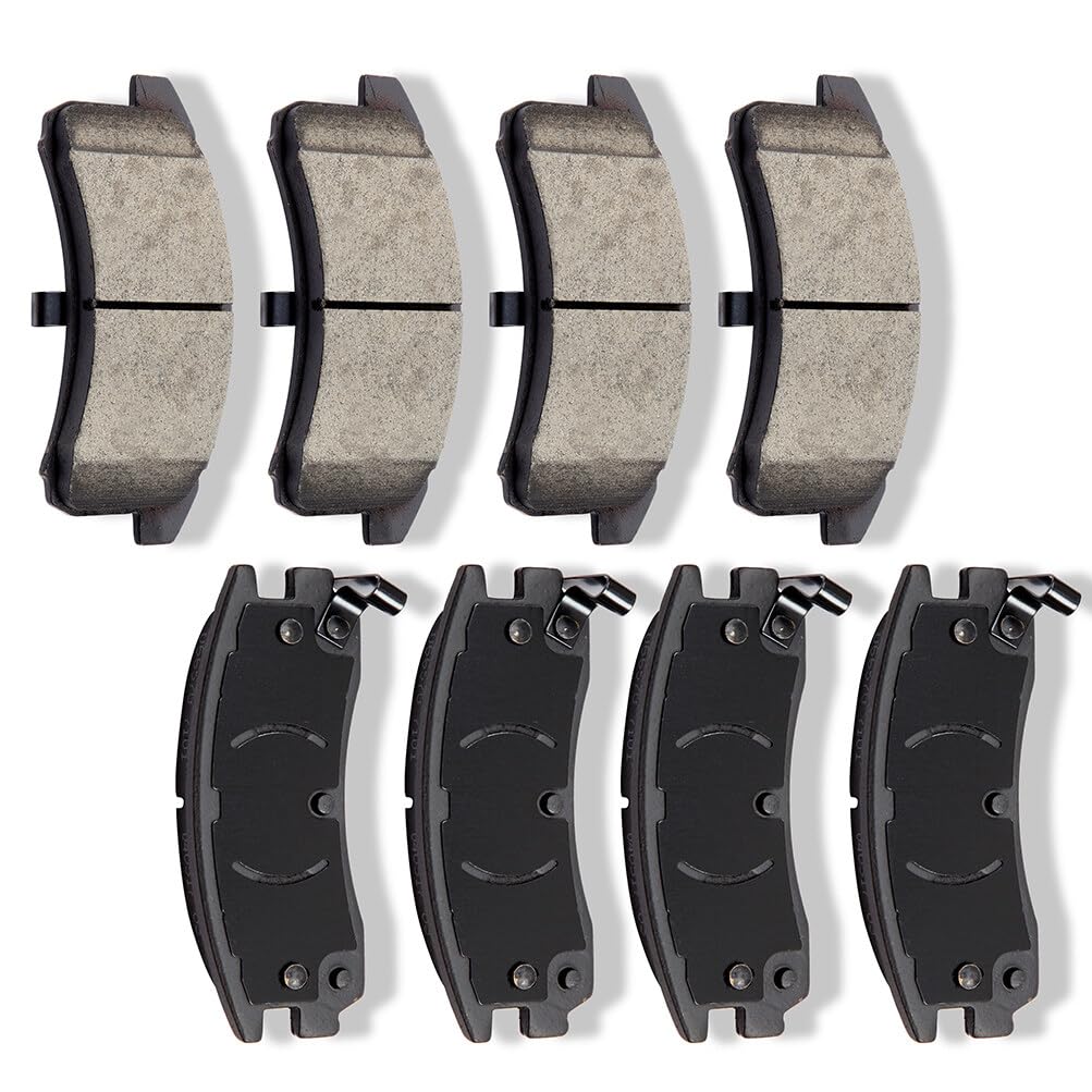 Automuto 8Pcs Front & Rear Ceramic Disc Brake Pads Set D623 D714 For Buick Riviera For Cadillac Deville Eldorado Seville For Old