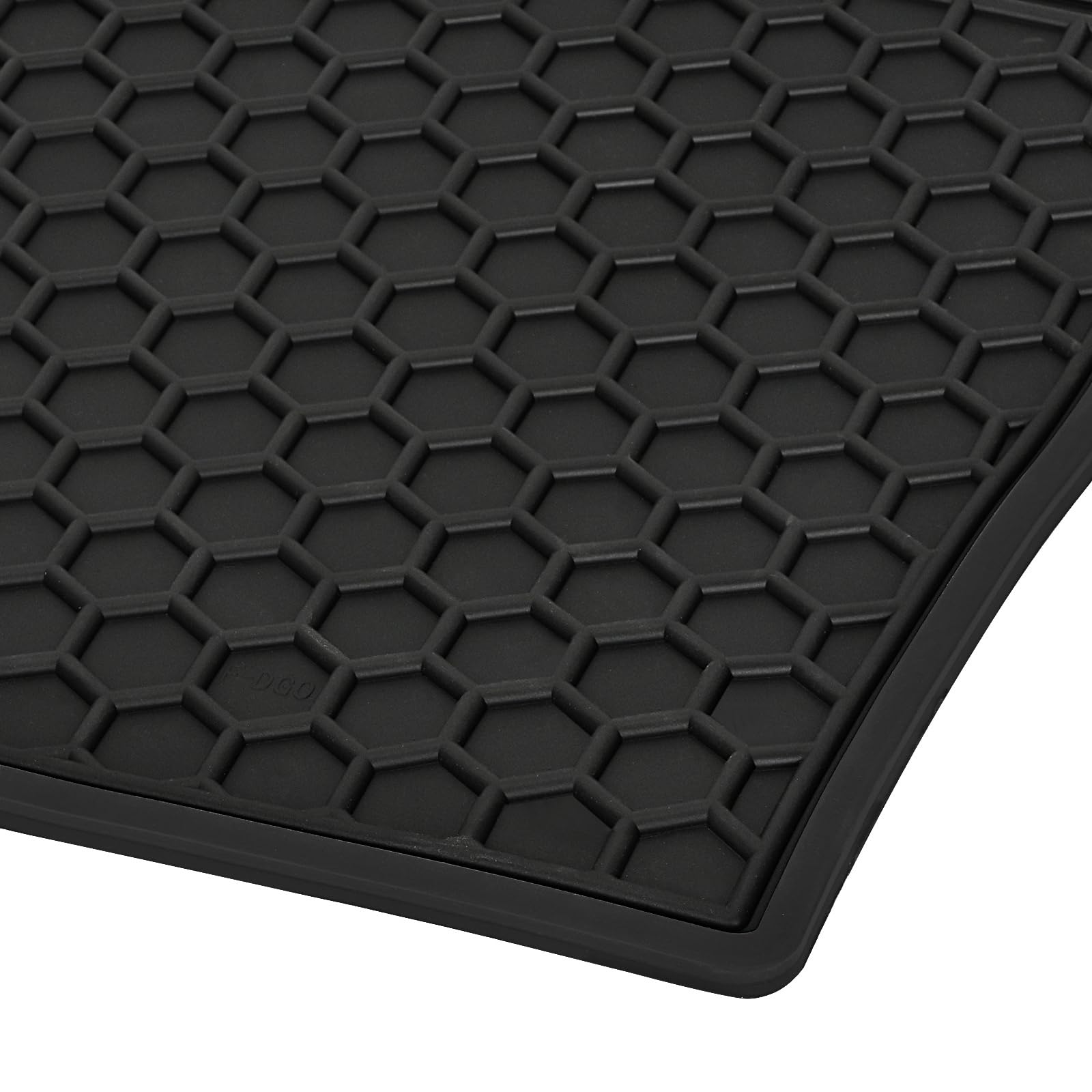 Matericuo Car Floor Mats Custom Fit For Volkswagen Vw Taos 2022-2025 Black Rubber Auto Liner Mats All Weather Protection Odorles