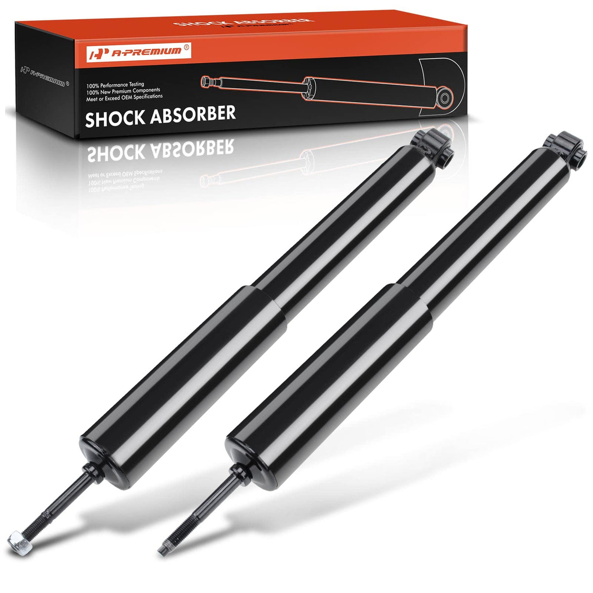 A-Premium Rear Pair (2) Shock Absorber Compatible With Chevy Malibu 2004-2012 & Pontiac G6 2005-2010 & Saturn Aura 2007-2009, Dr