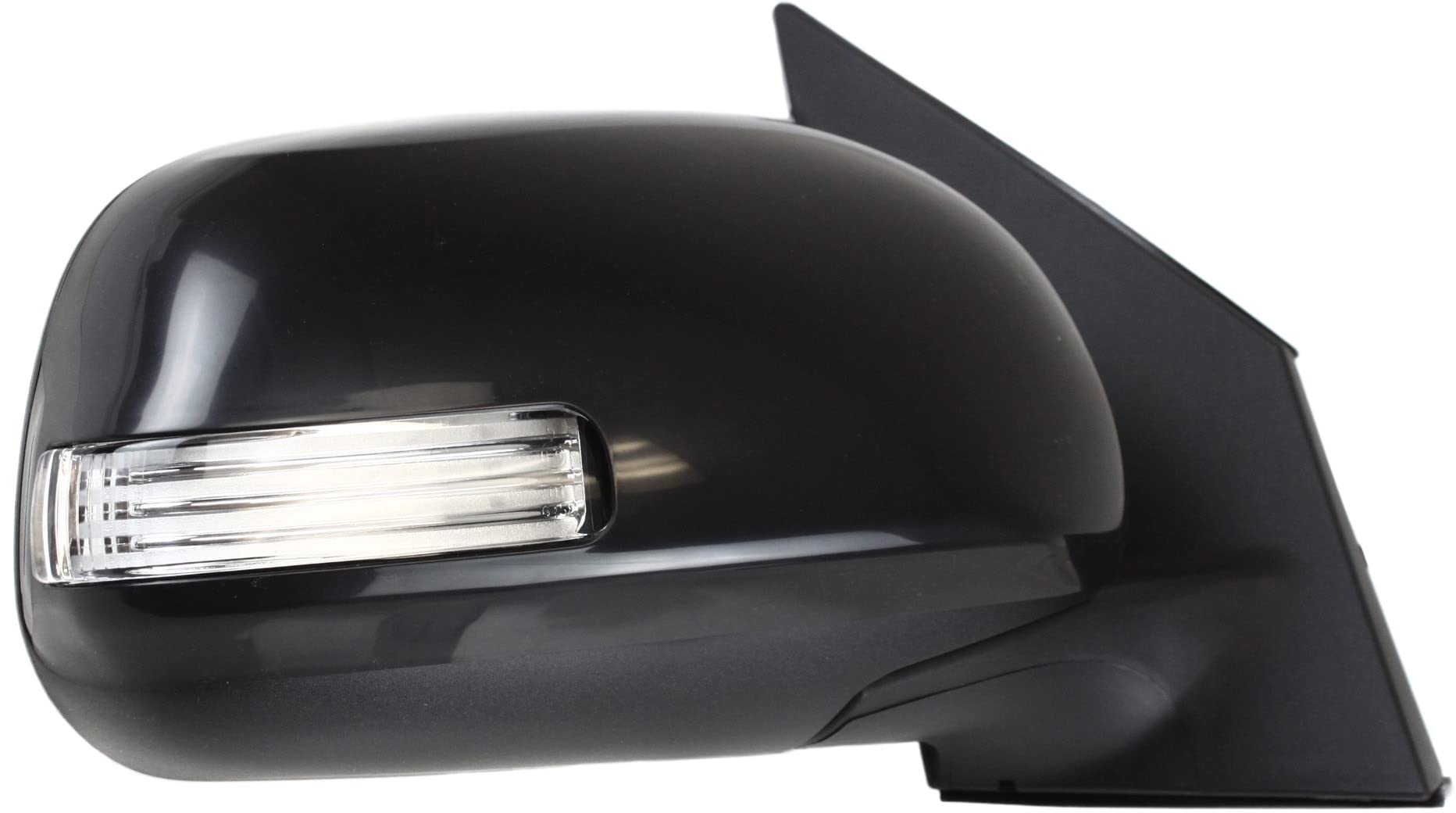 Kool Vue Mirror Compatible with 2009-2012 Toyota RAV4 Passenger Side Heated Manual Folding Power In-housing Signal Light Paintable North America Built Vehicle (Vin 1, 4 or 5)