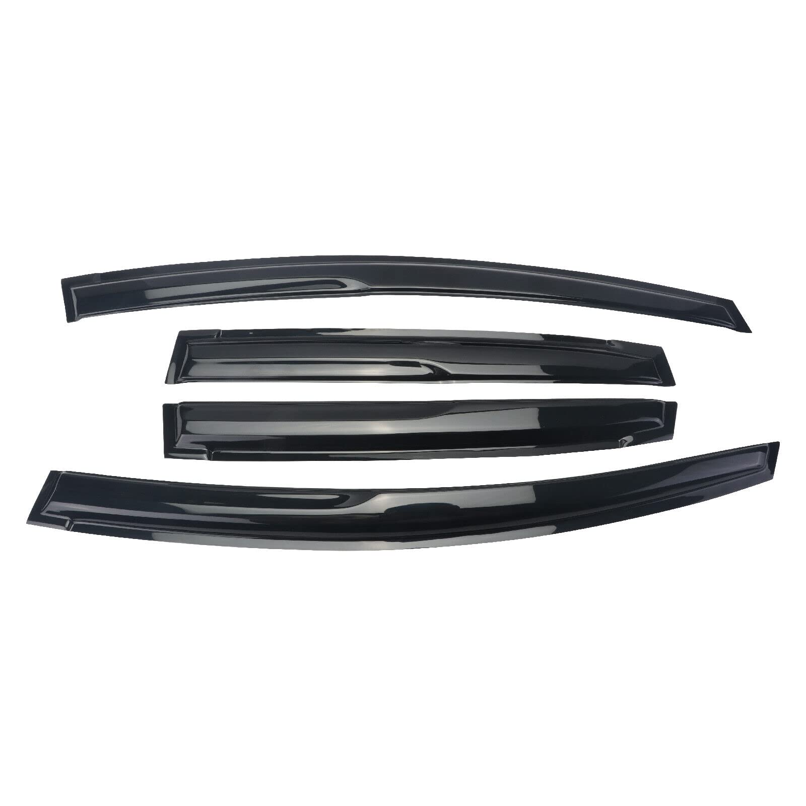 Sontian Window Visor With 2009-2014 Honda Fit 4 Door Rain Guards Outside Mount Sun Rain Wind Guards Window Visors For Cars, Vent