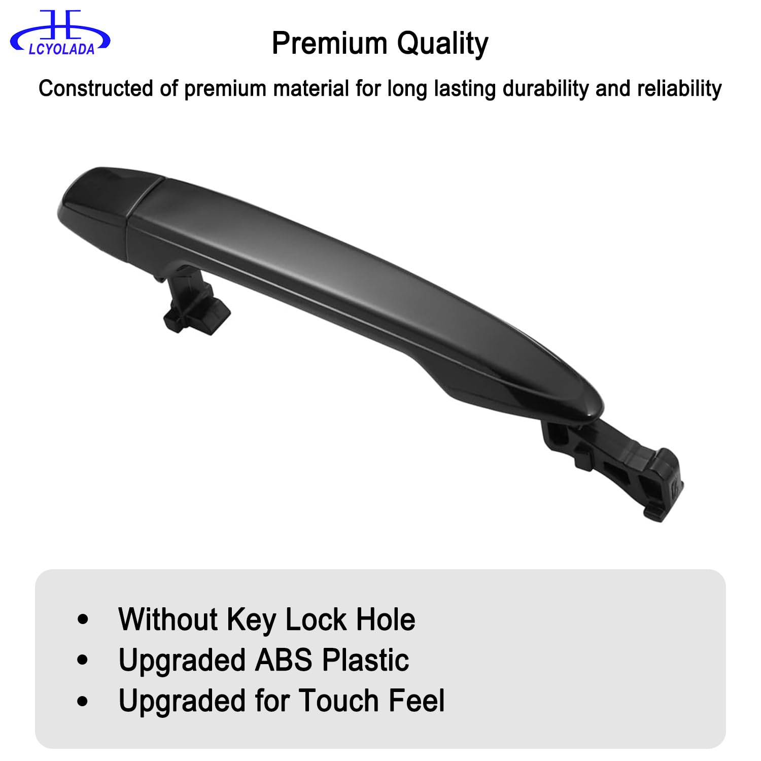 Lcyolada Rear Driver Or Passenger Exterior Outer Door Handle For Toyota Camry 2007-2011,For Toyota 4Runner 2003-2009,For 2005-20