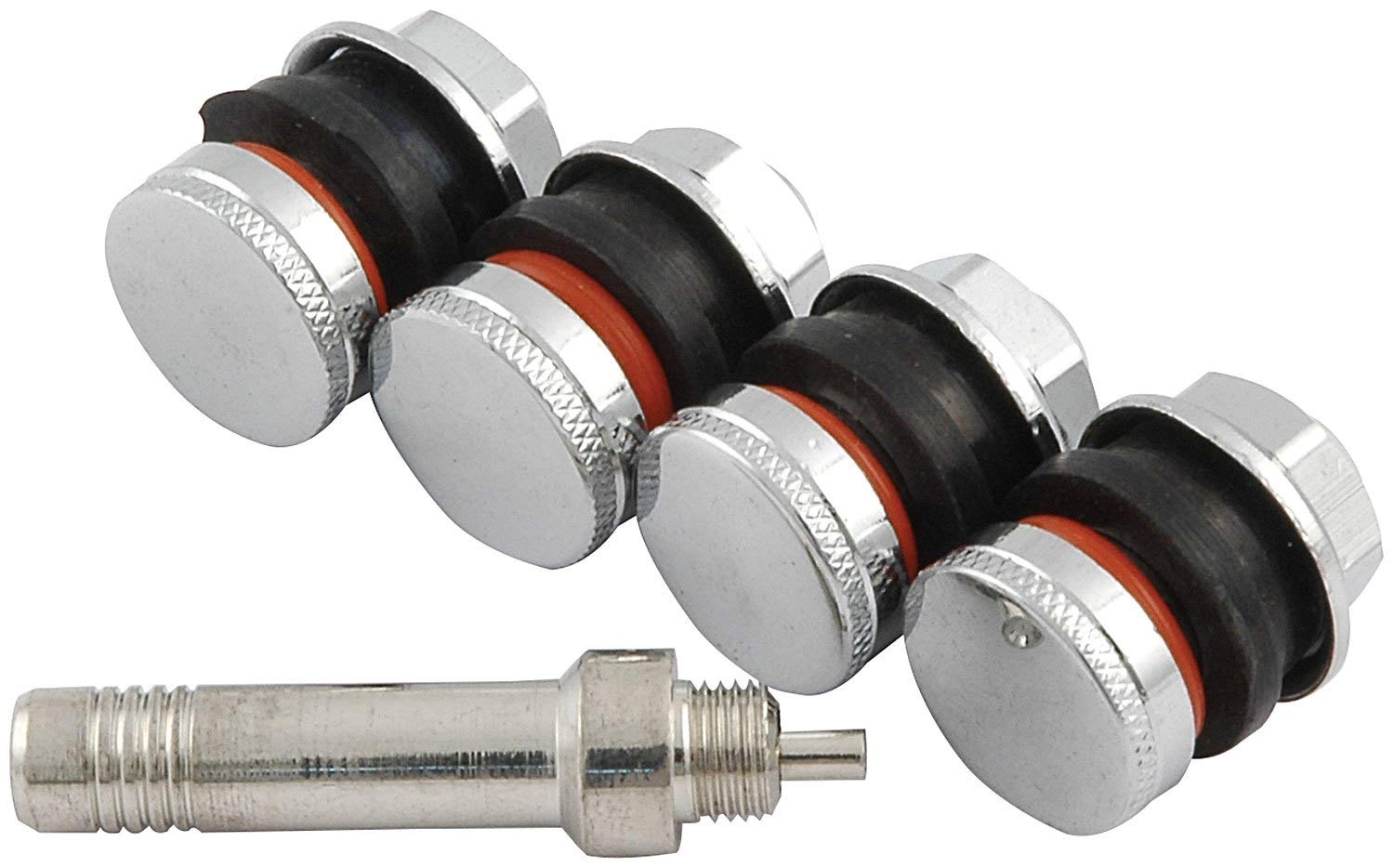Allstar Performance ALL44137 Steel Flush Mount Style Valve Stem, (Pack of 4)