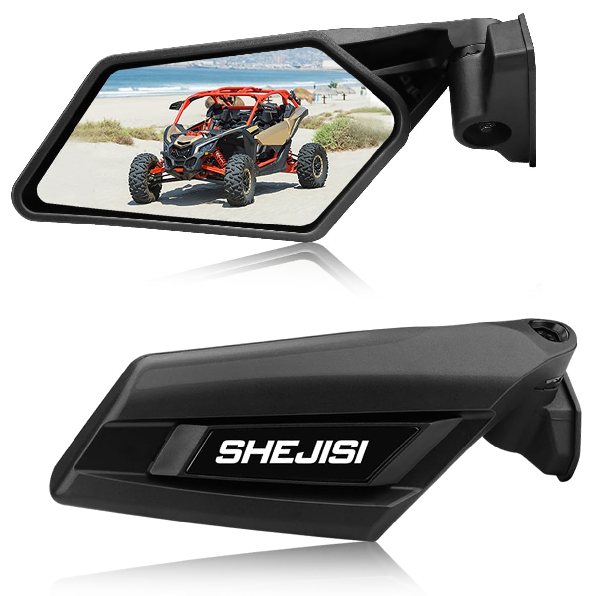 SHEJISI X3 Mirrors,Explosion-proof glass upgraded Maverick X3 side view mirrors Compatible with 2017-2023 Can Am Maverick X3 / X
