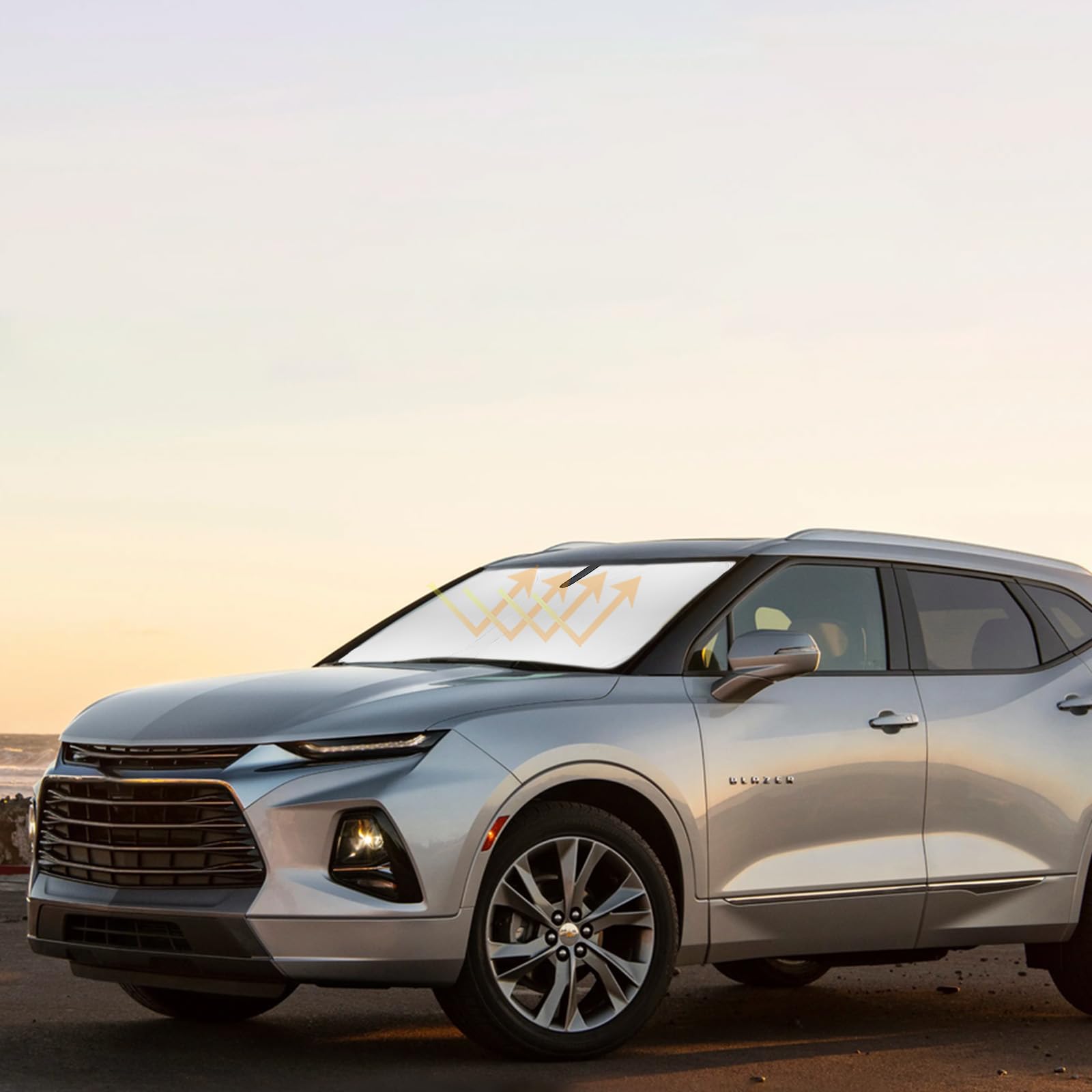 Sunshade Cover For Chevy Blazer Windshield Sun Shade For 2019-2023 2024 2025 Chevy Chevrolet Blazer Accessories Window Shields S