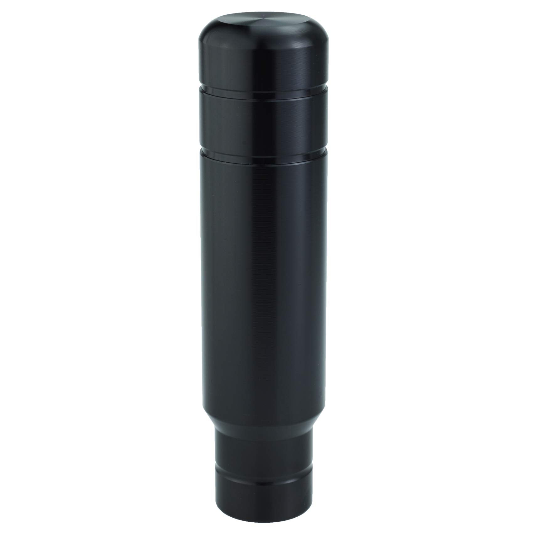 Abfer Metal Heavy Shift Knob, 5'' Aluminum Alloy Weighted Gear Lever Stick Shifter Handle Fit Most Manual Vehicle (Black)