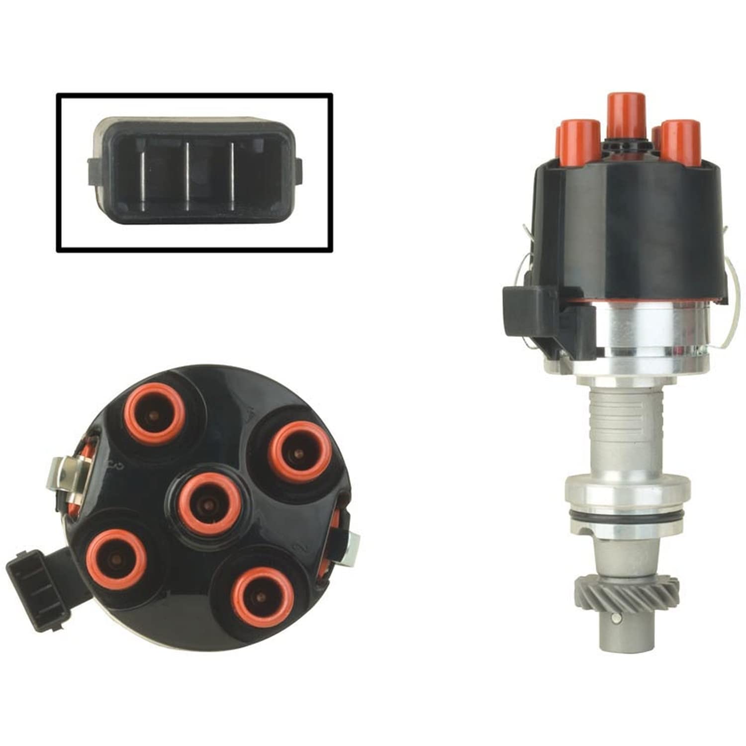 New Distributor Compatible With 1996-2002 Volkswagen Cabrio Golf Jetta 2.0, Replaces 037 905 205R, 037 905 205T, 237 520 065