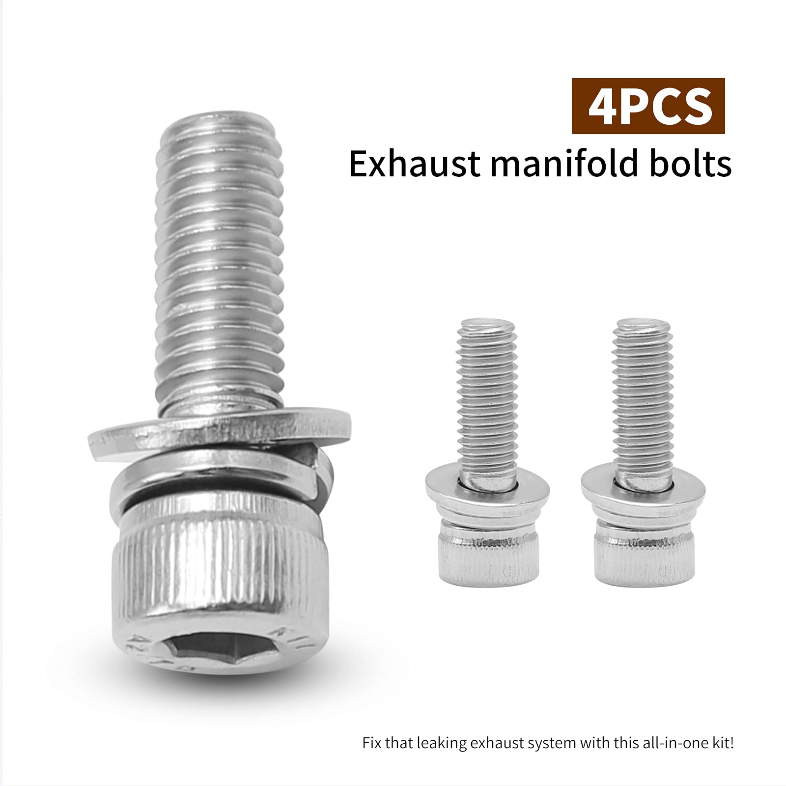 Exhaust Manifold Gasket Spring Rebuild Kit Compatible With Polaris Ranger 700 800 Sportsman 600 700