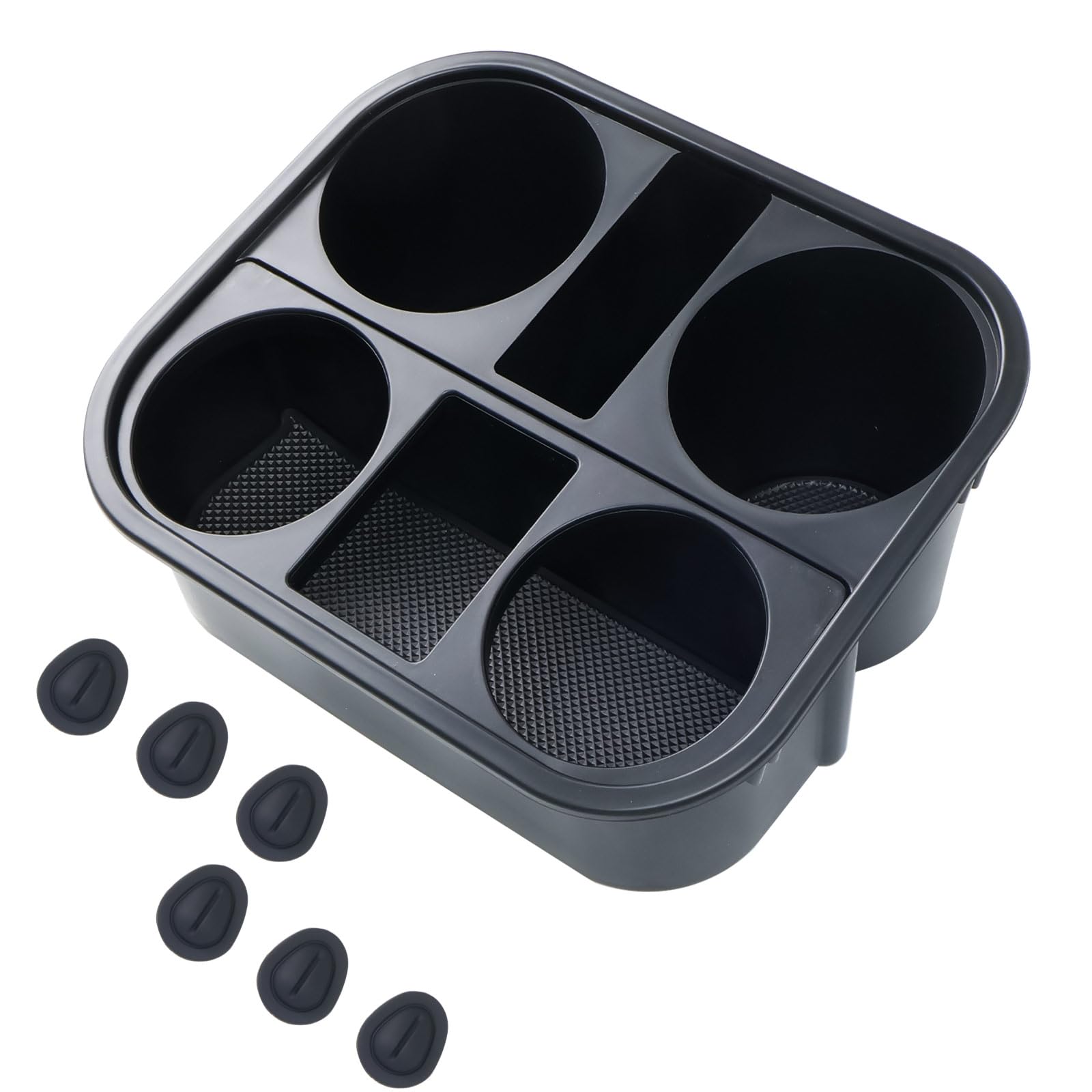 Upgraded Center Console Cup Holder (Not 3D Print) Compatible with Chevrolet Silverado 1500/2500/3500 Avalanche Suburban Tahoe GM