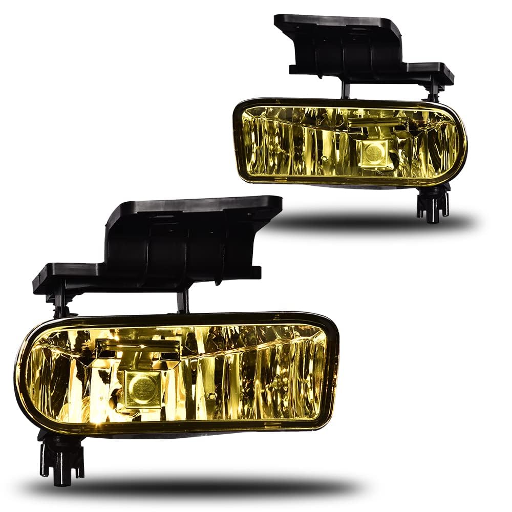 Pit66 Front Fog Lights, Compatible With Chevy Silverado 1500 2500 1999-2002/Fit Silverado 1500Hd 2500Hd 3500 2001-2002 /Fit Taho