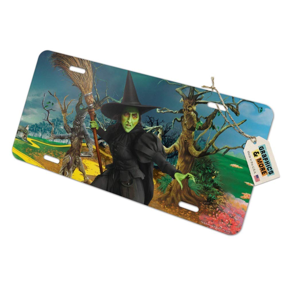 Graphics & More Wizard Of Oz Wicked Witch Character Novelty Metal Vanity Tag License Plate