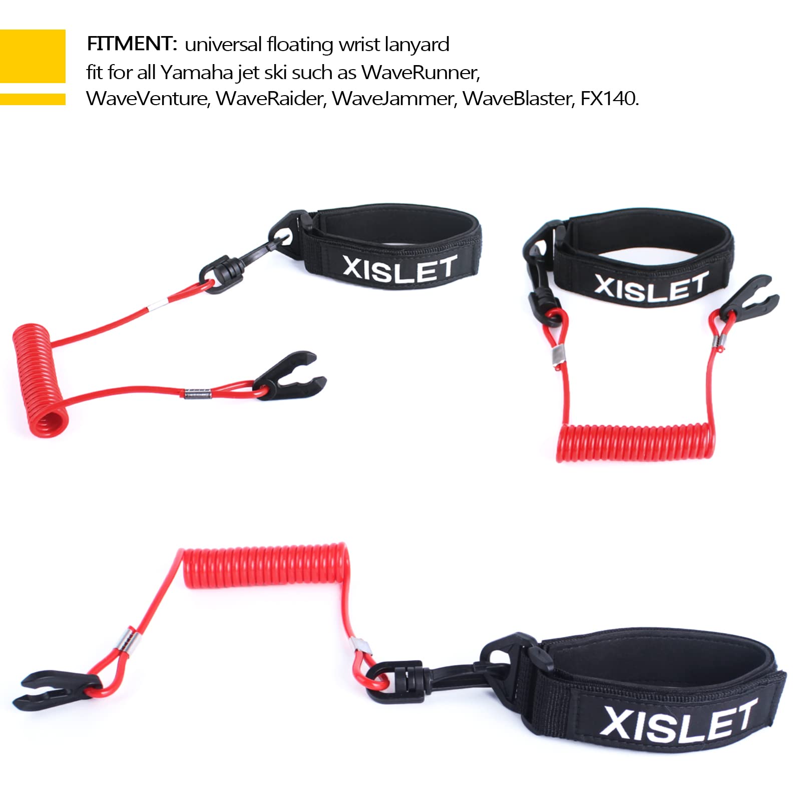 Xislet Lanyard Switch Compatible With Yamaha Jet Ski Waverunner Vx Cruiser Fx Engine Safety Stop Tether Replace Ew2-68348-00-00