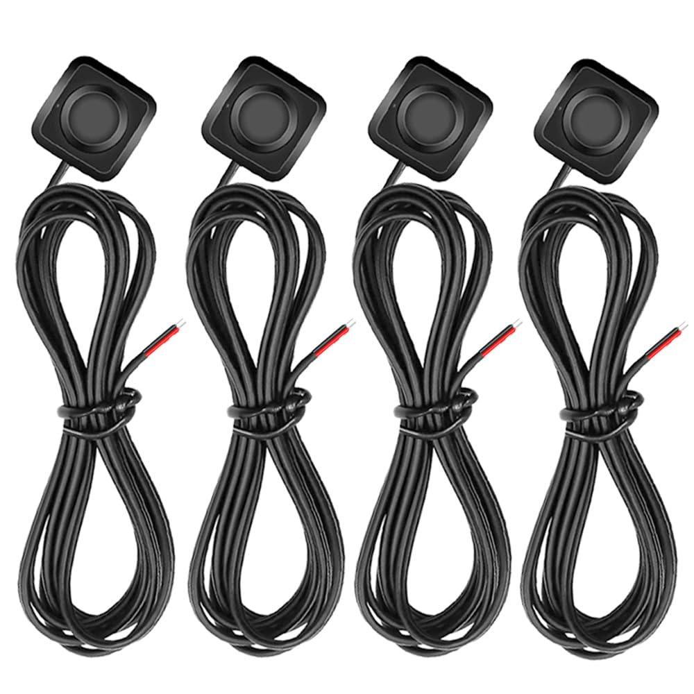 Gebildet 4Pcs Momentary Push Button Switch, On/Off Horn Buttons, 0.5A Surface Mount Mini Switches For 12V-24V Car Horn, Industri