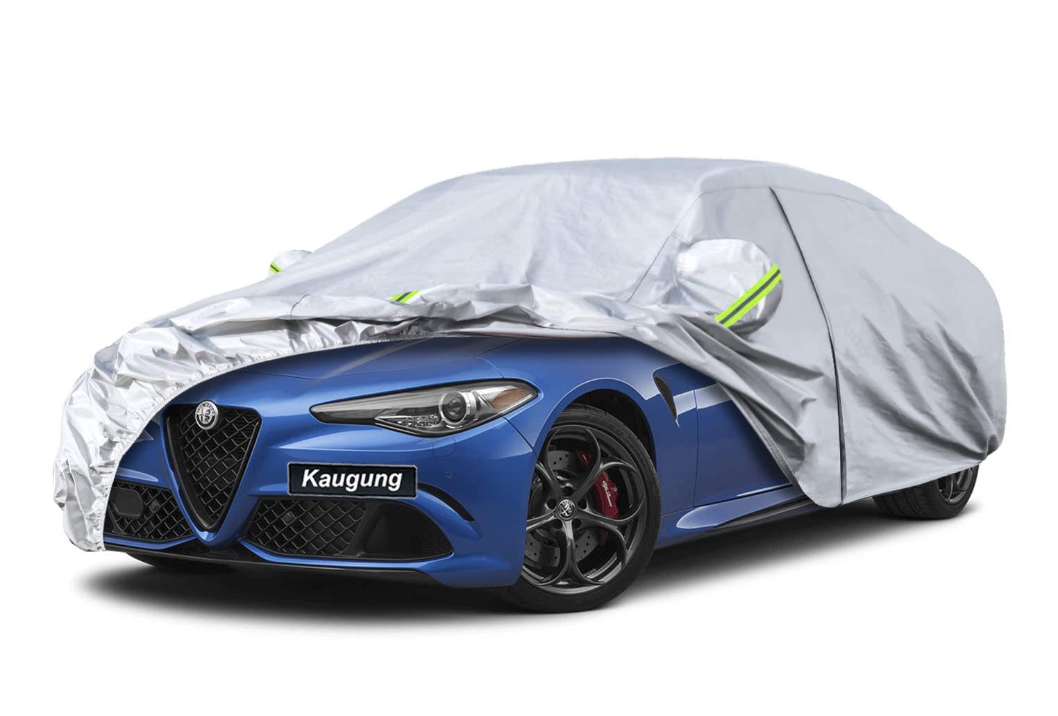 Kaugung 6 Layers Car Cover Custom Fit Alfa Romeo Giulia from 2016 to 2025, Waterproof All Weather Resistant Outdoor Indoor Sun R