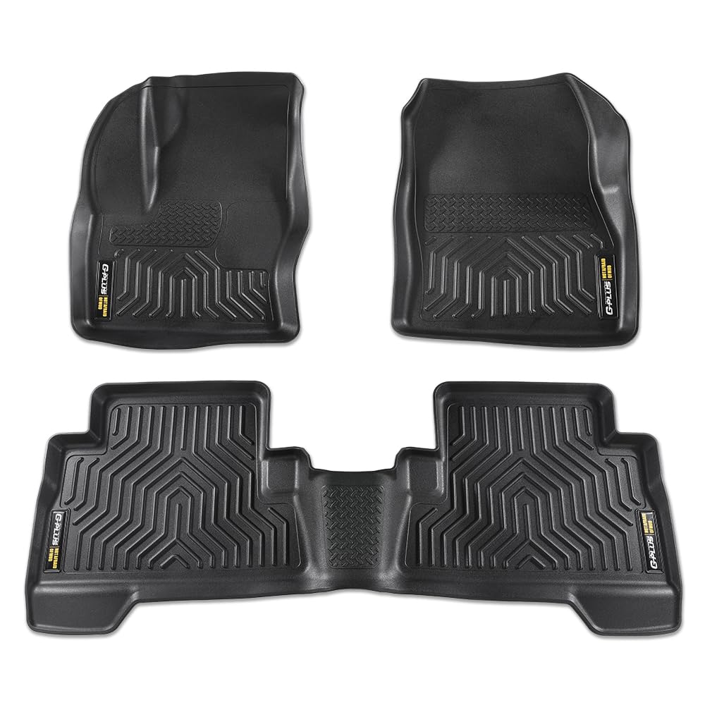 G-PLUS TPE Floor Mats Compatible with Ford Escape 2013-2019/Fit Ford C-Max 2013-2018 All Weather Full Cover Protection 1st & 2nd