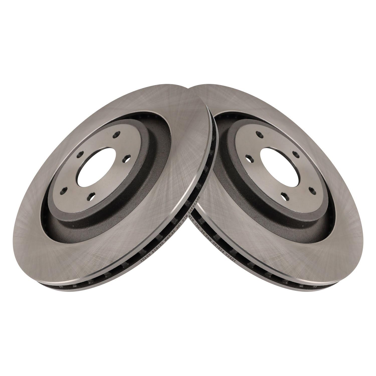 Trq Front Brake Rotors Set Compatible With 2012-2014 Chrysler 200 Dodge Avenger 2008-2009 Caliber