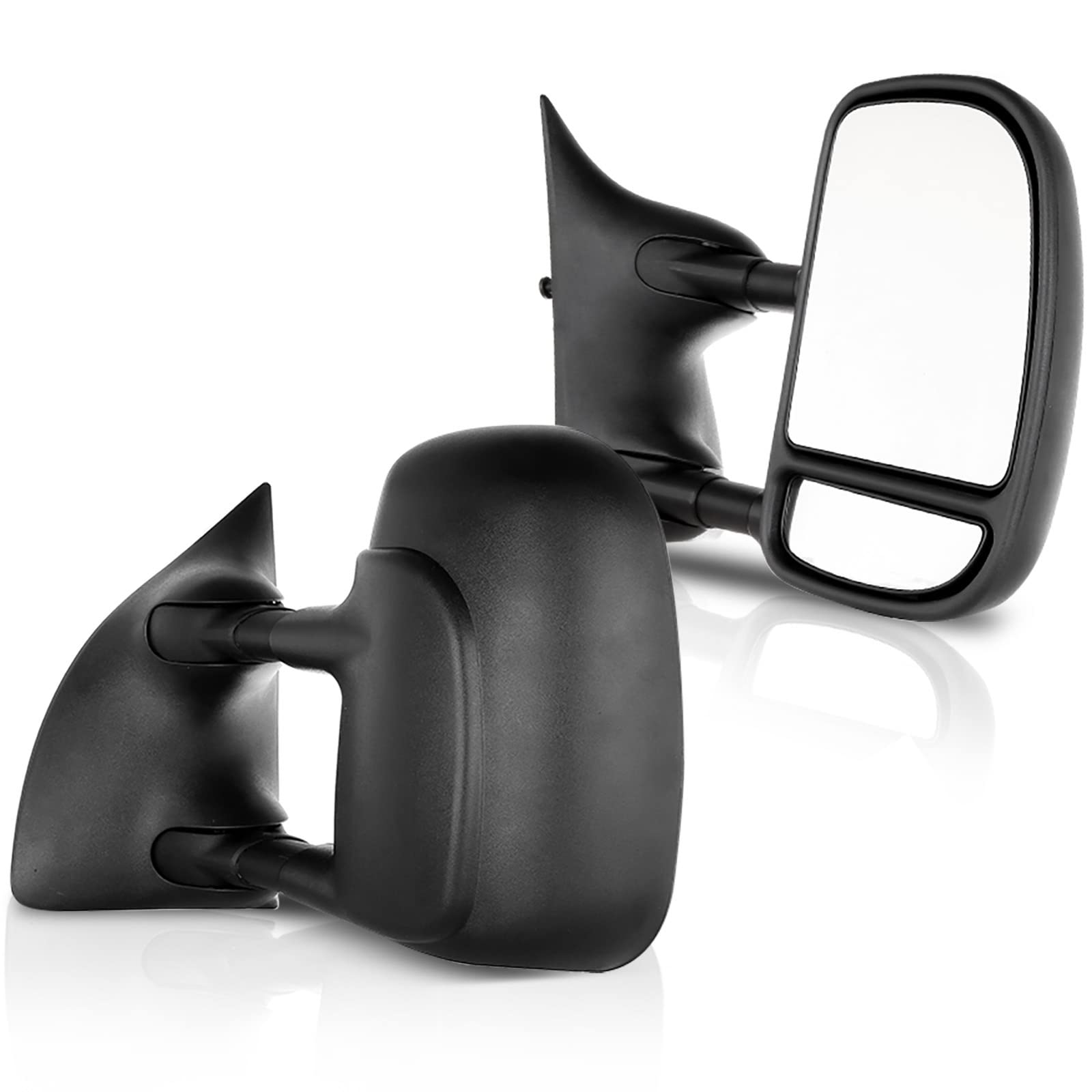 ECCPP Towing Mirrors Replacement fit for 1999-2007 for Ford for F250 for F350 for F450 for F550 Super Duty Tow Mirrors Black Man