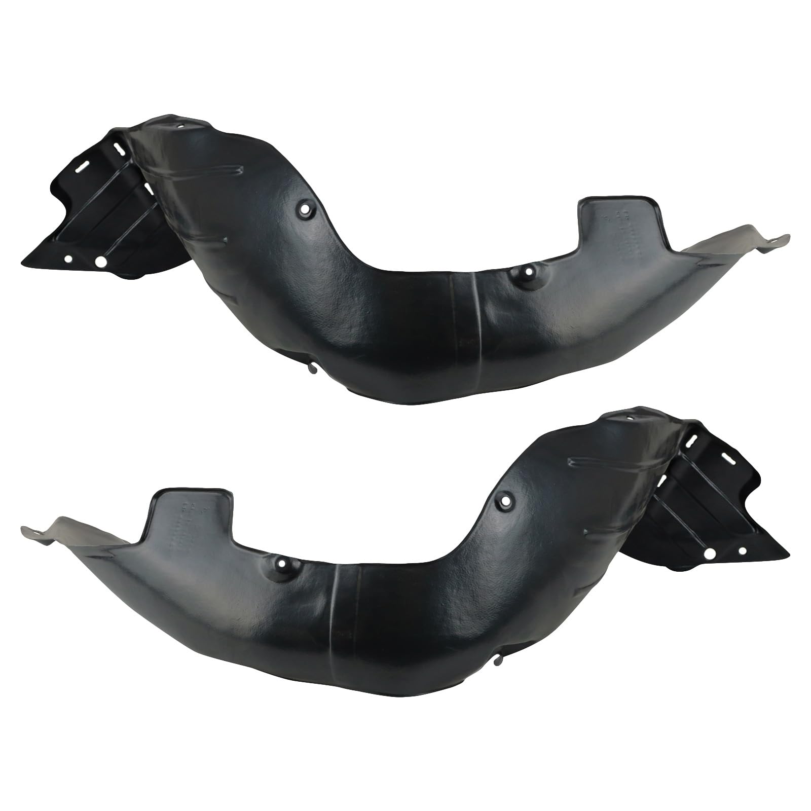 Trq Front Inner Fender Liner Set Compatible With 2011-2013 Hyundai Elantra Hy1248125 Hy1248126 Hy1249125 Hy1249126