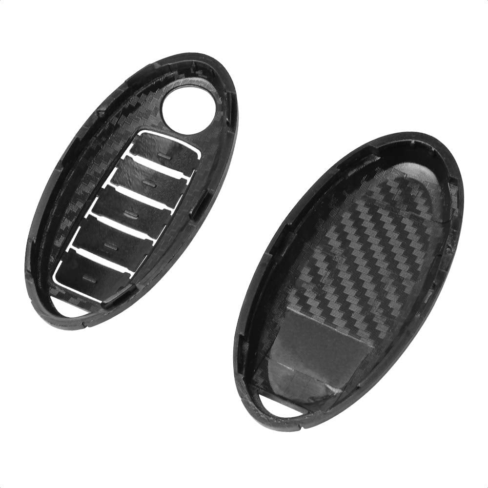 Tangsen Smart Key Fob Case 3D Carbon Fiber Abs Plastic Emboss Cover For Infiniti Jx35 Q50 Q60 Qx56 Qx60 Qx80 For Nissan Altima A