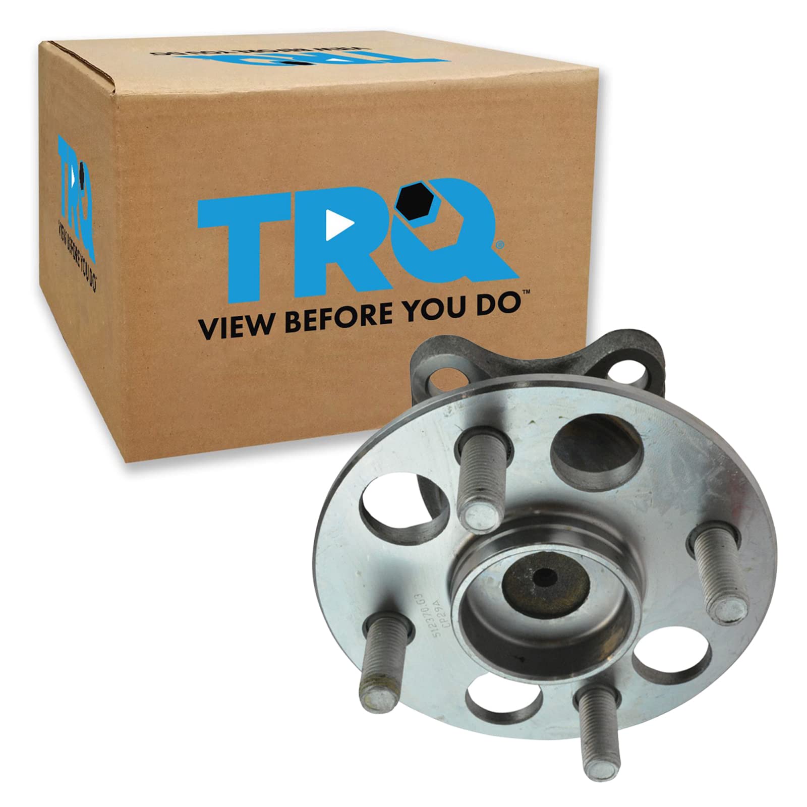 Trq Rear Left Right Wheel Hub Bearing Assembly Driver Passenger Side Compatible With 2013 Scion Iq 2012-2019 Toyota Prius C 2007