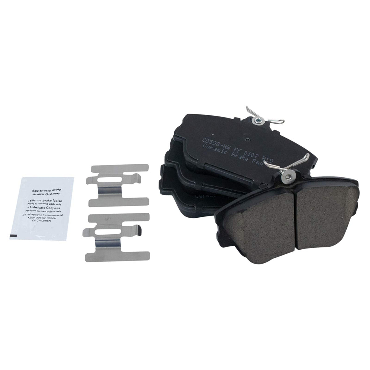 TRQ Front Brake Pads Ceramic Compatible with 1996-2007 Ford Taurus 1996-1997 Thunderbird 1995-2002 Lincoln Continental 1993-1998