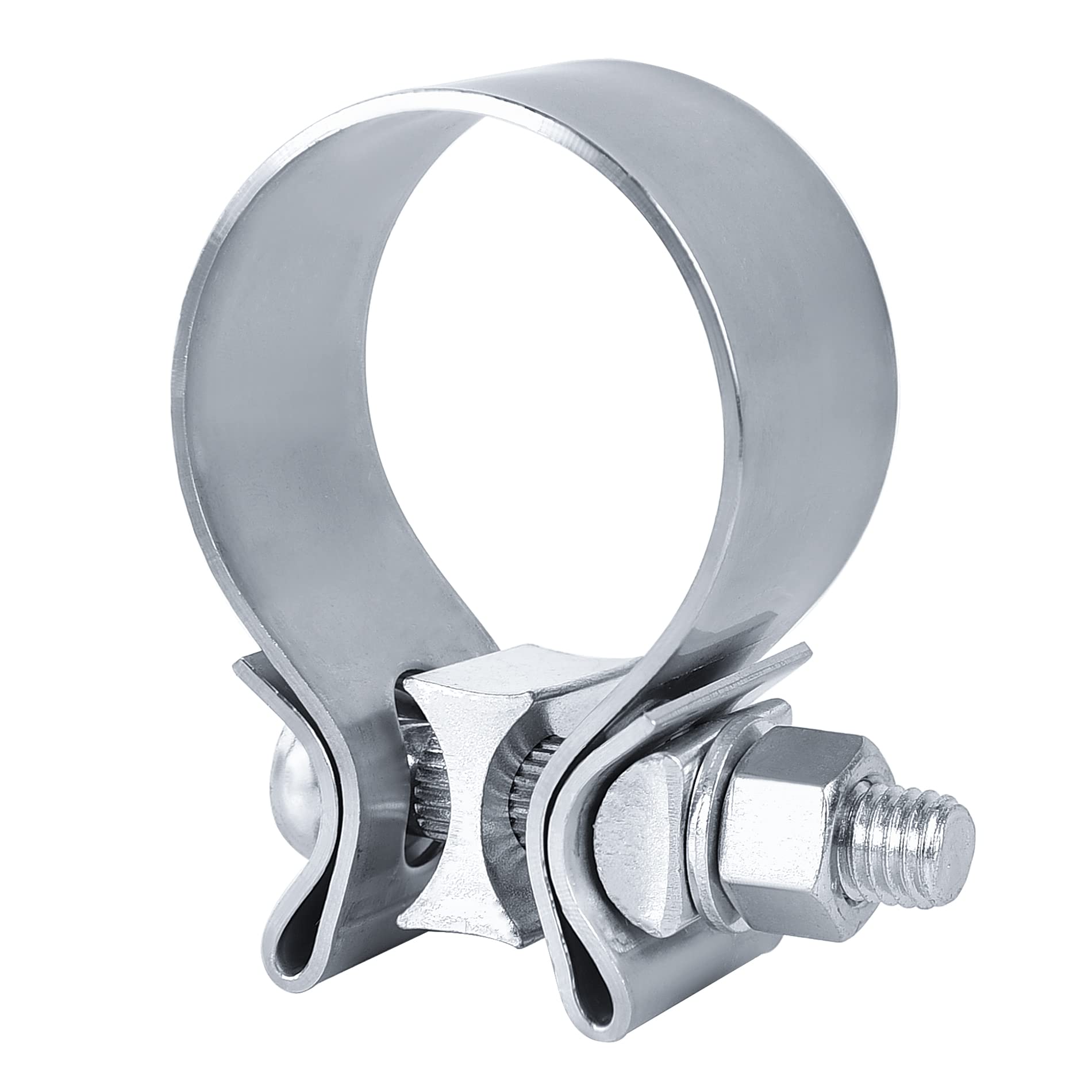 EVIL ENERGY 2.5 Inch Exhaust Clamp,Narrow Band Muffler Clamp Stainless Steel