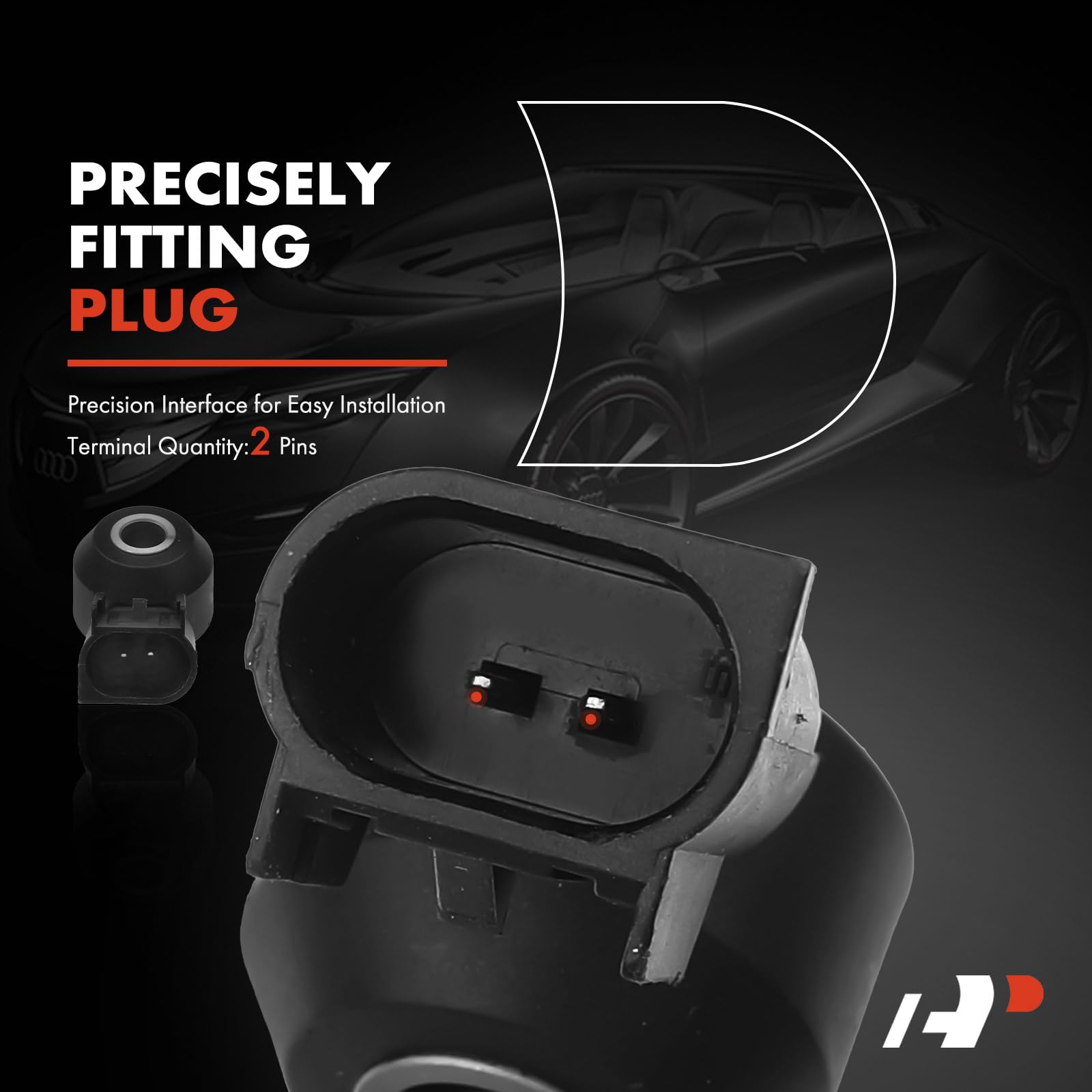 A-Premium Knock Detonation Sensor Compatible with Chevrolet Silverado 1500, Express 1500 2500, Malibu, Tahoe & GMC Sierra 1500,